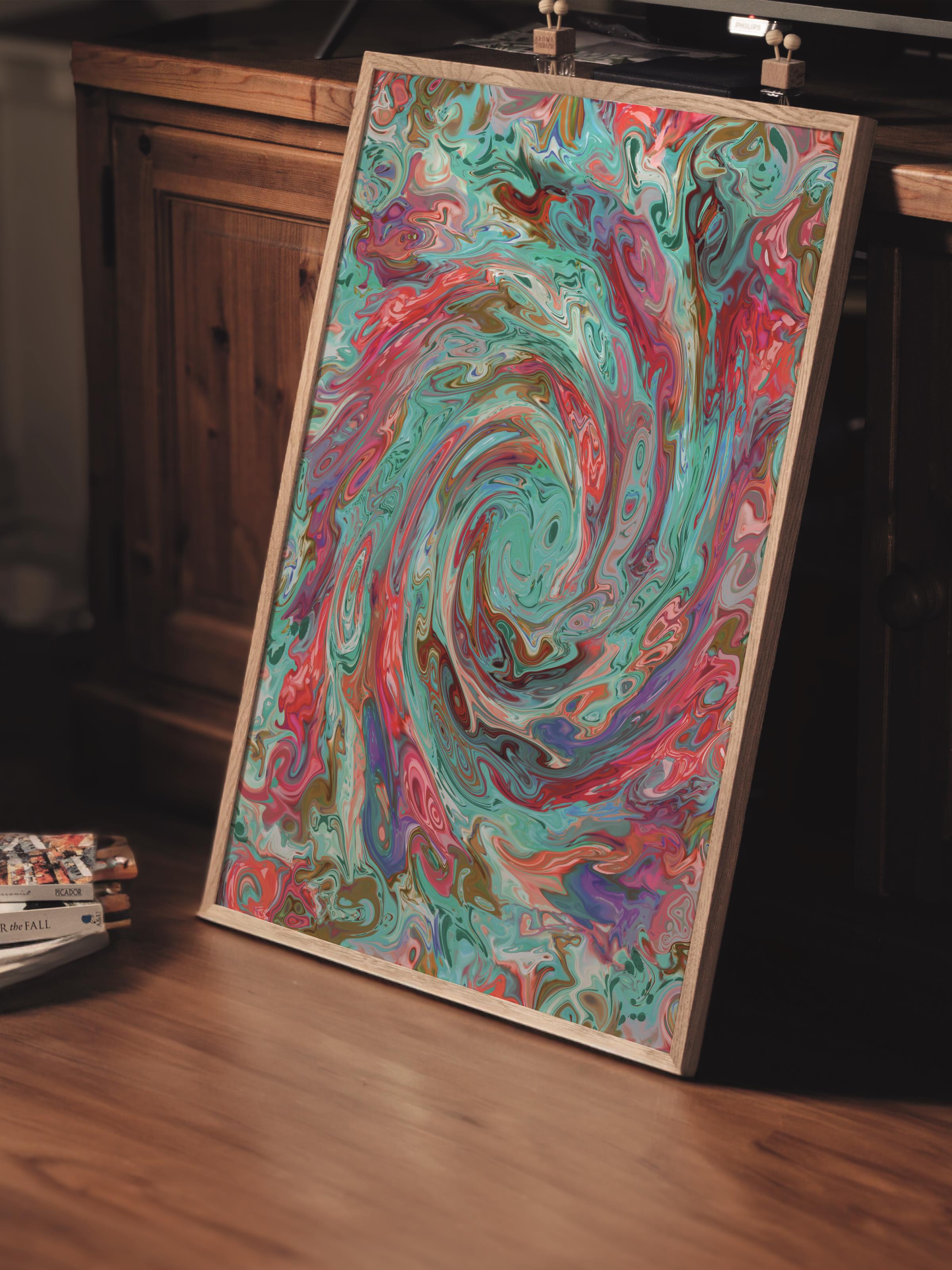 Çerçevesiz Poster Tablo, Duvar Posteri, Kağıt Poster, Galaksi Sarmalı , Maximalist No:273