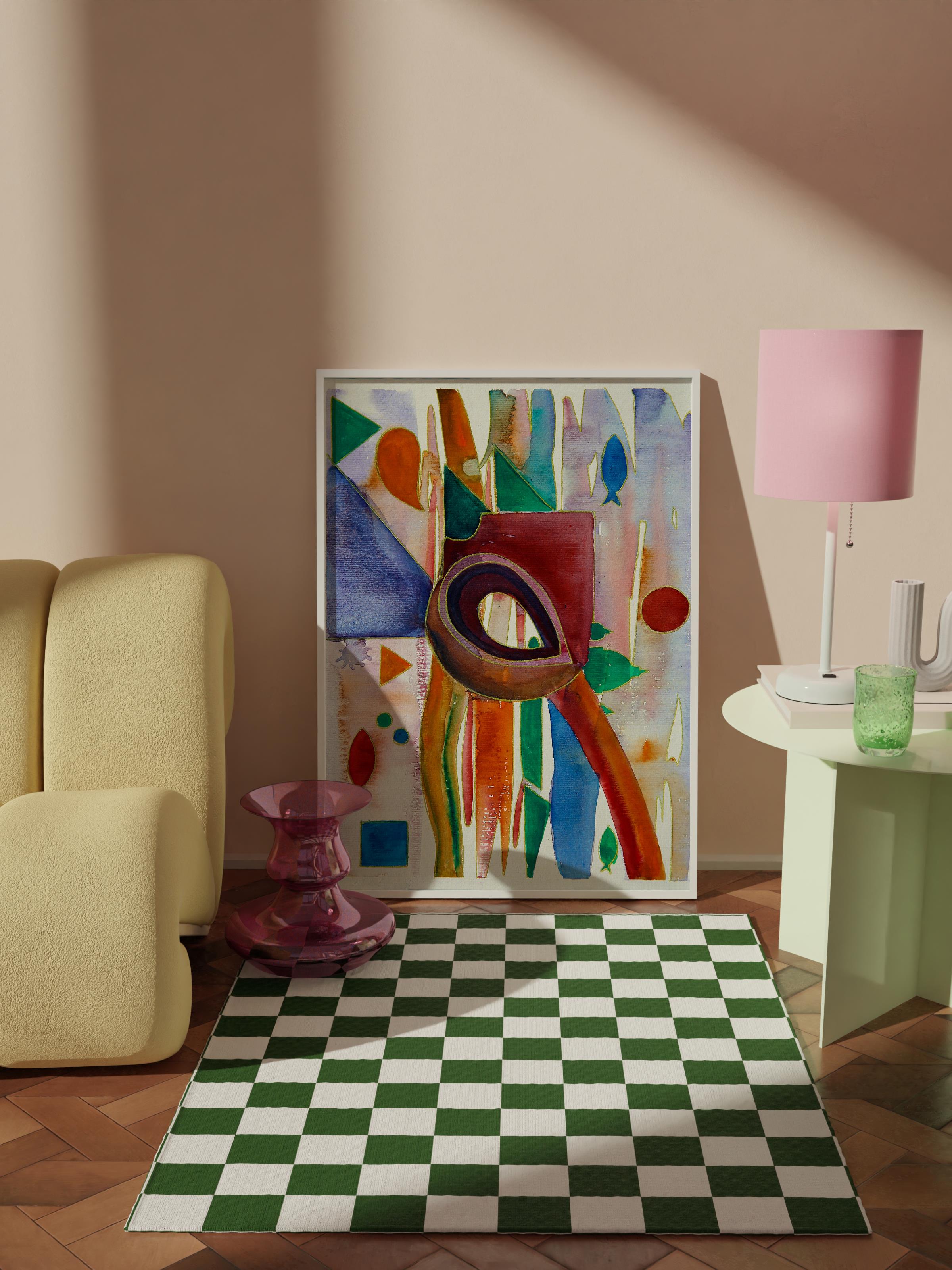 Çerçevesiz Poster Tablo, Duvar Posteri, Kağıt Poster, Sanatçının Aracı , Maximalist No:223