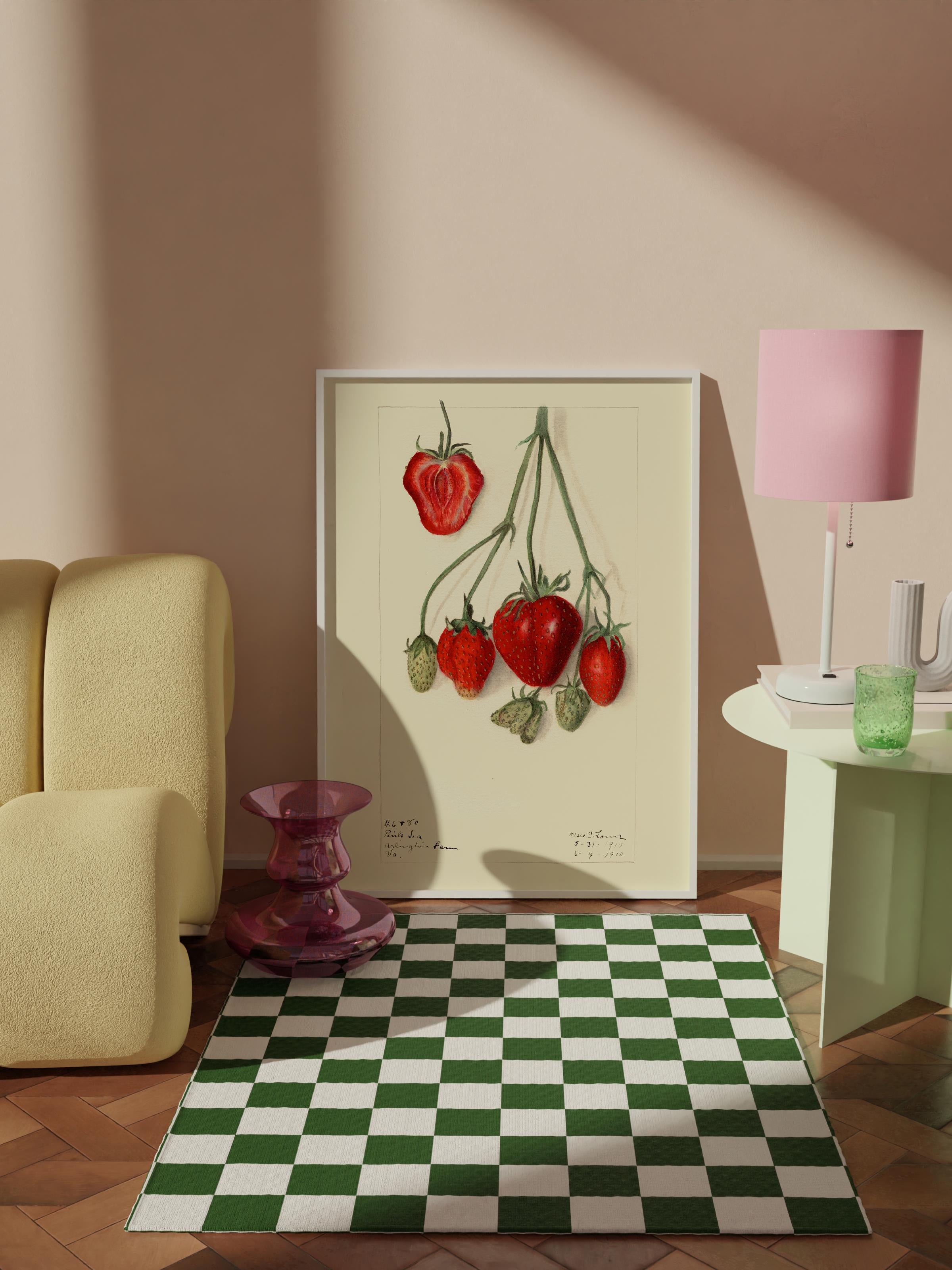 Çerçevesiz Poster Tablo, Duvar Posteri, Kağıt Poster, Kirazın Minimalizmi , Maximalist No:206