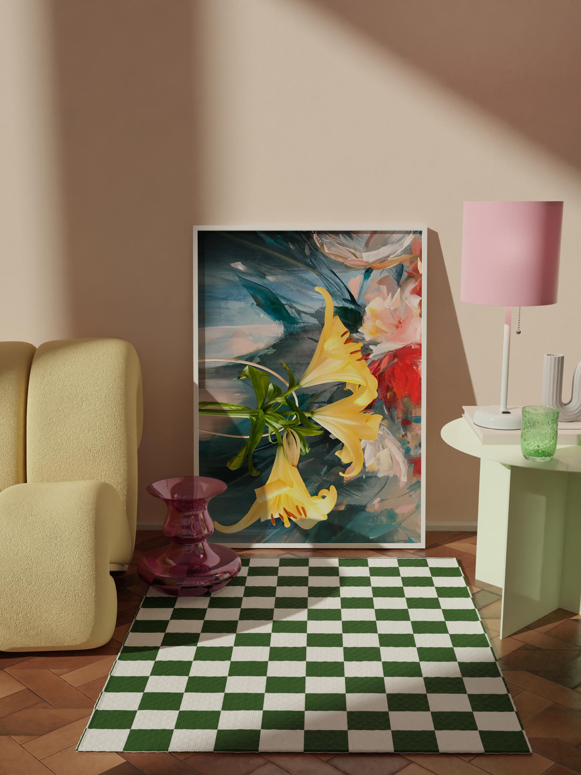 Çerçevesiz Poster Tablo, Duvar Posteri, Kağıt Poster, Tropik Yıldızların Altında , Maximalist No:216
