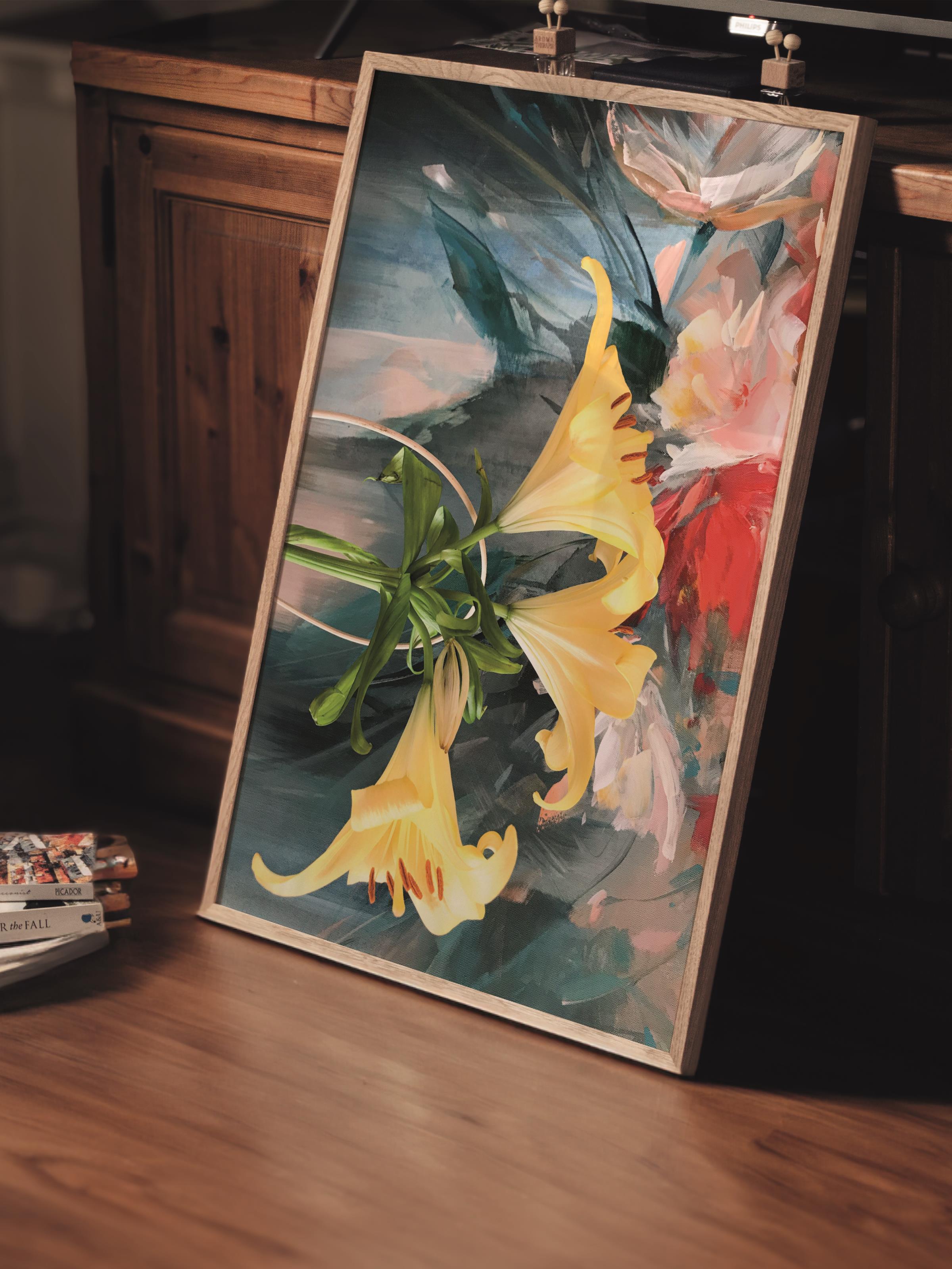 Çerçevesiz Poster Tablo, Duvar Posteri, Kağıt Poster, Tropik Yıldızların Altında , Maximalist No:216