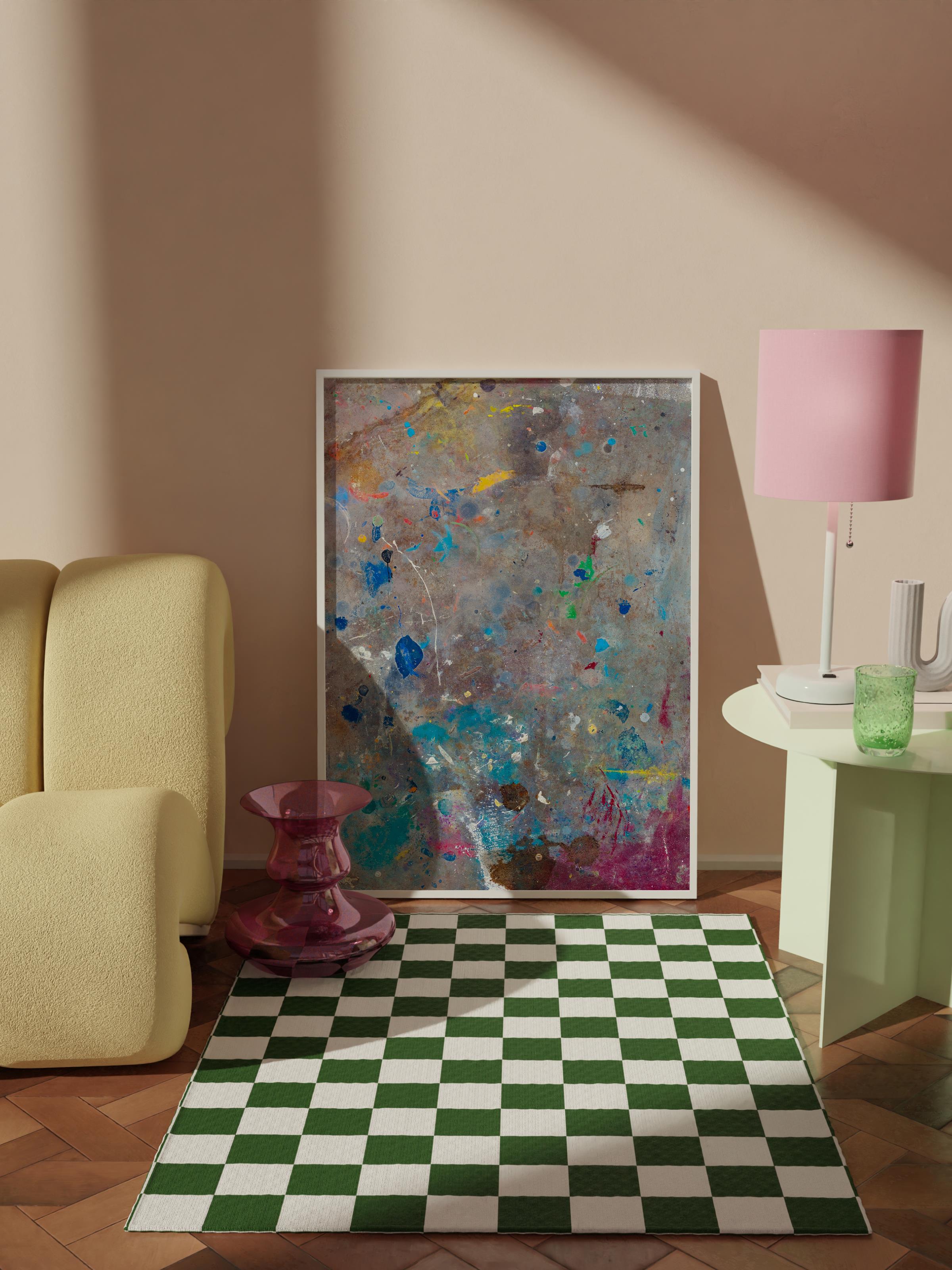 Çerçevesiz Poster Tablo, Duvar Posteri, Kağıt Poster, Soyut Çiçekler , Maximalist No:230
