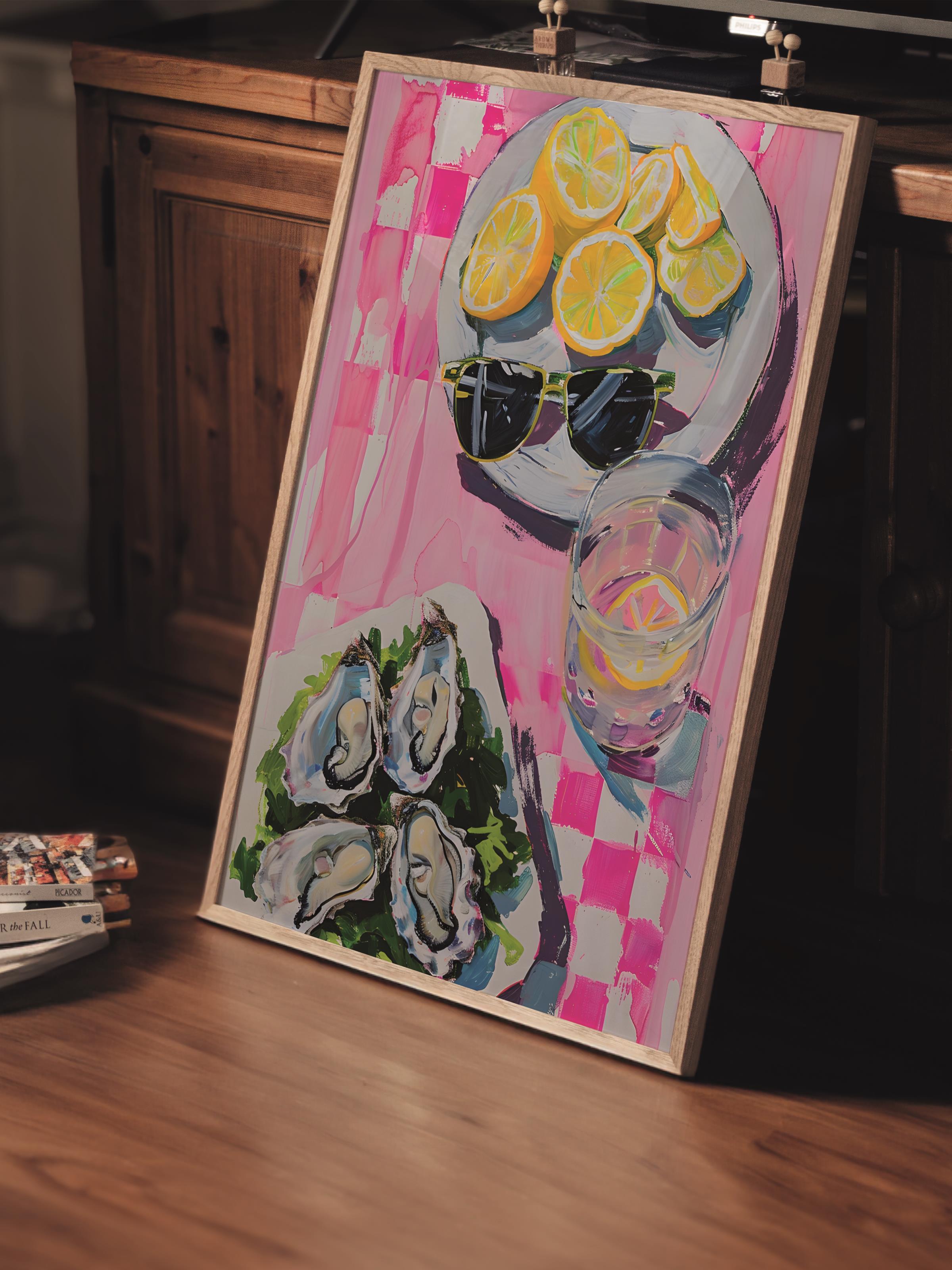 Çerçevesiz Poster Tablo, Duvar Posteri, Kağıt Poster, Pembe Narenciye Bükümü , Maximalist No:13