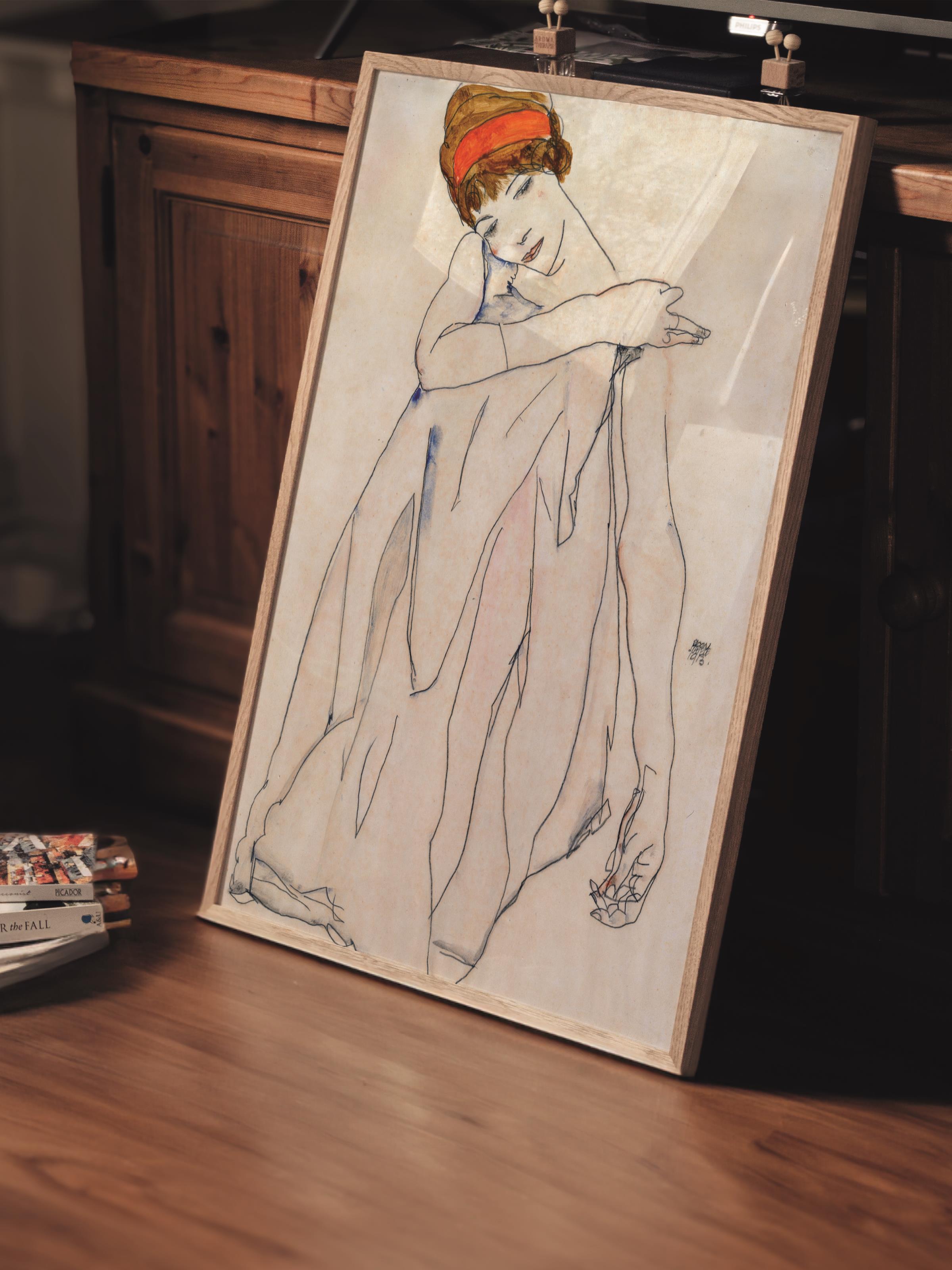 Çerçevesiz Poster Tablo, Duvar Posteri, Kağıt Poster, Zarif Figür , Maximalist No:274