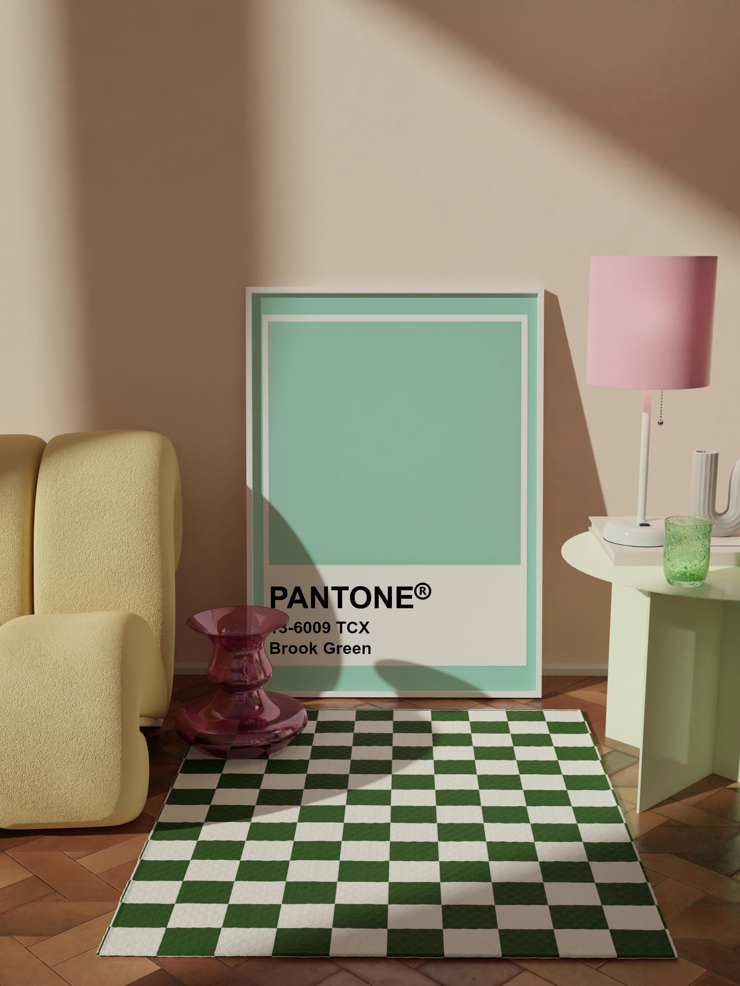 Çerçevesiz Poster Tablo, Duvar Posteri, Kağıt Poster, Su Yeşili , Maximalist No:266