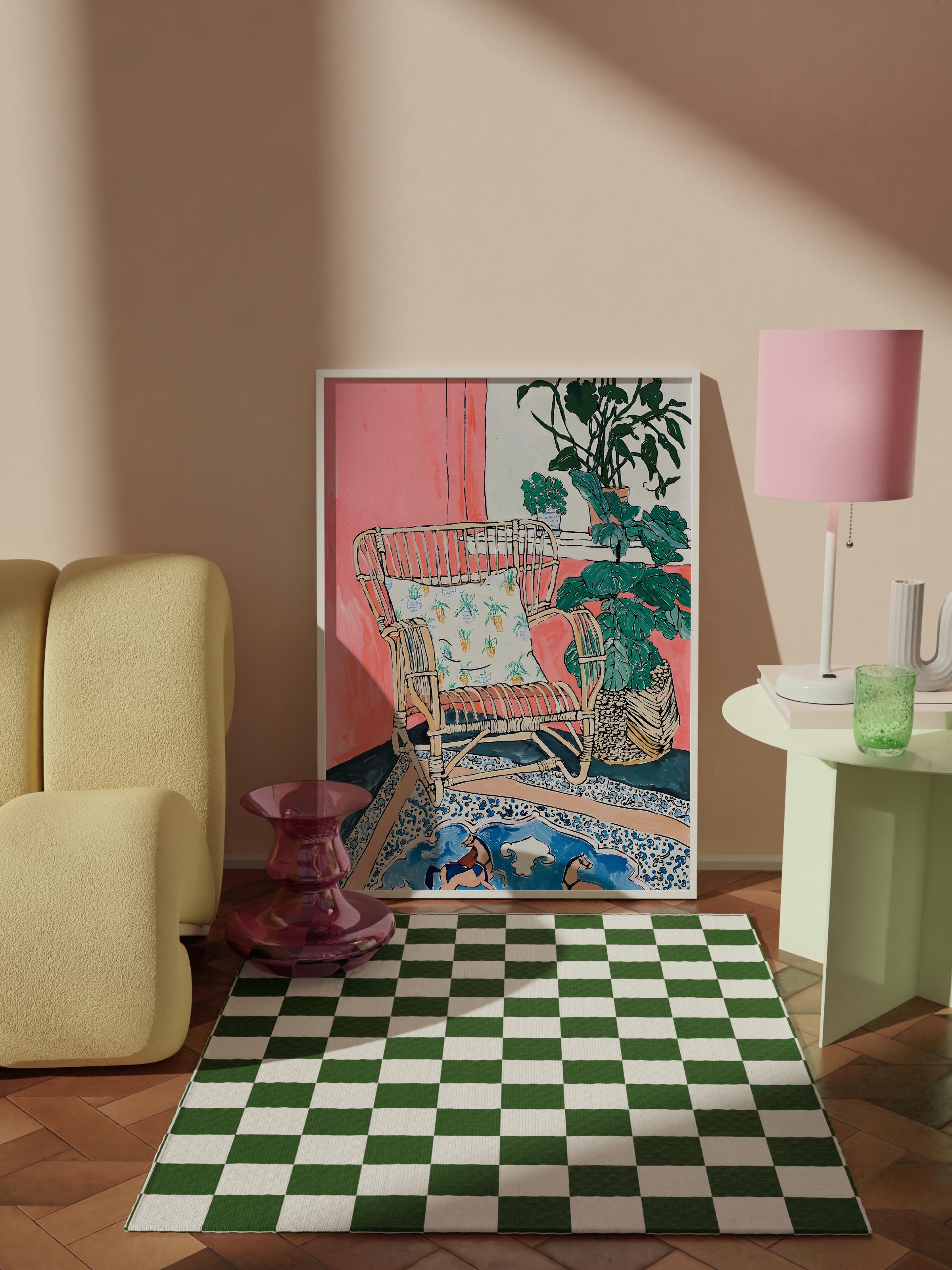 Çerçevesiz Poster Tablo, Duvar Posteri, Kağıt Poster, Gizli Bahçe Köşesi , Maximalist No:287