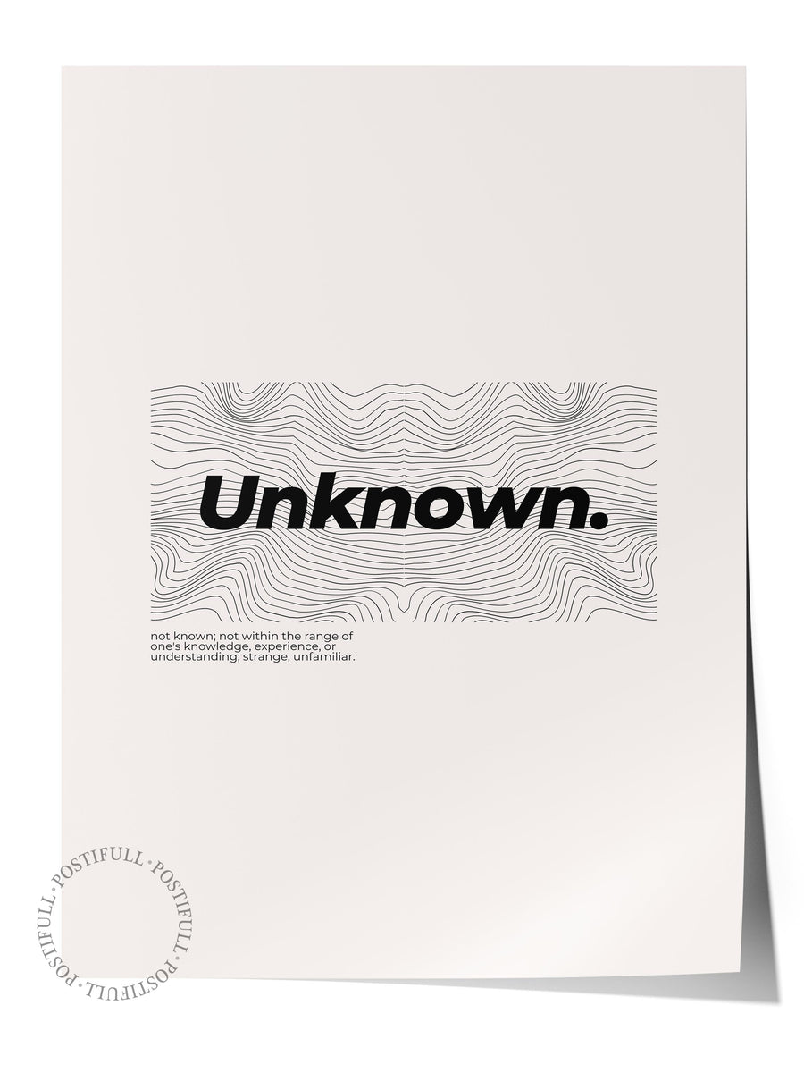 Unknown. Maximalist Çerçevesiz Poster