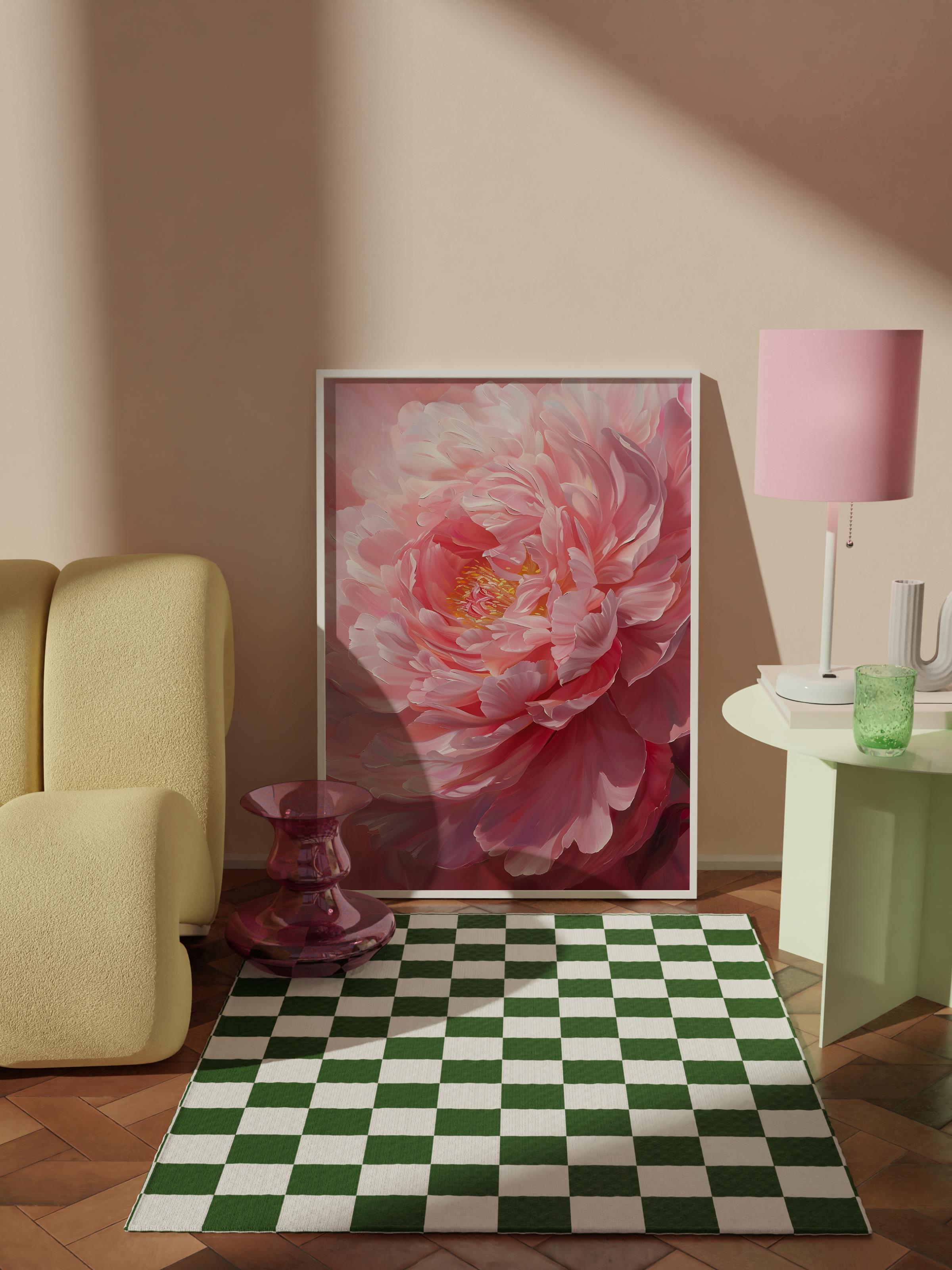 Çerçevesiz Poster Tablo, Duvar Posteri, Kağıt Poster, Gülün Dokunuşu , Maximalist No:82
