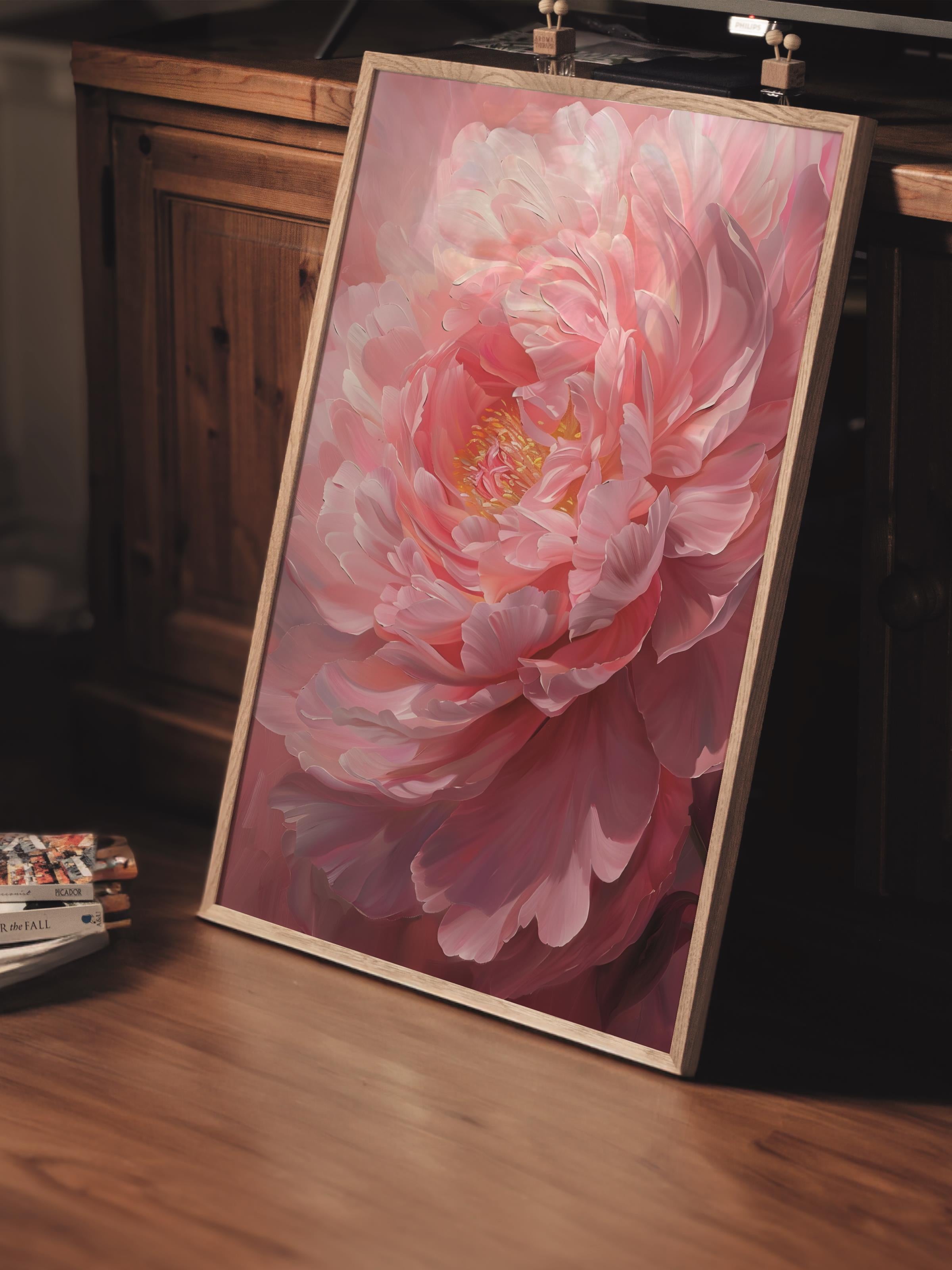 Çerçevesiz Poster Tablo, Duvar Posteri, Kağıt Poster, Gülün Dokunuşu , Maximalist No:82