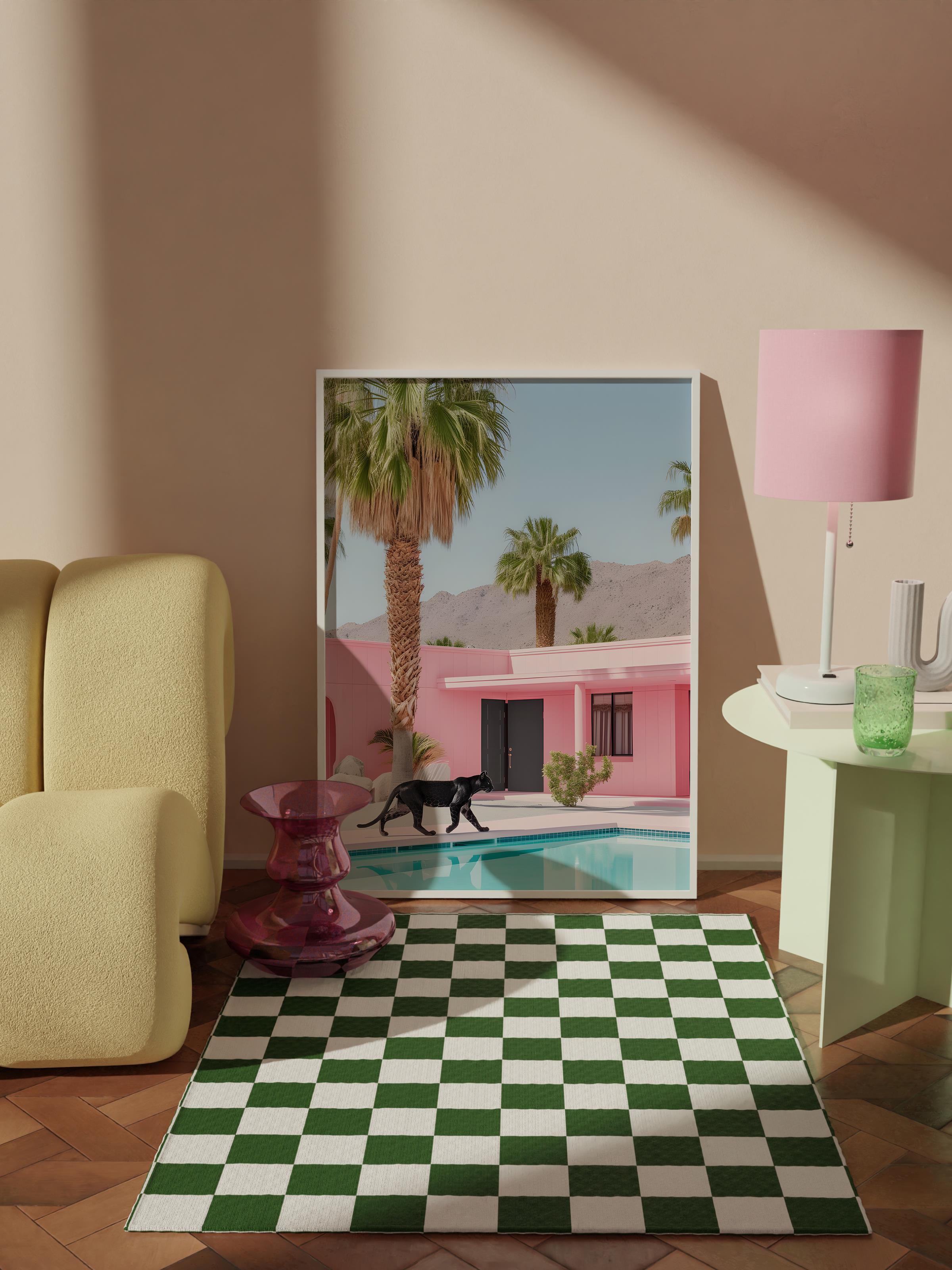Çerçevesiz Poster Tablo, Duvar Posteri, Kağıt Poster, Pastel Sokağın Huzuru , Maximalist No:142