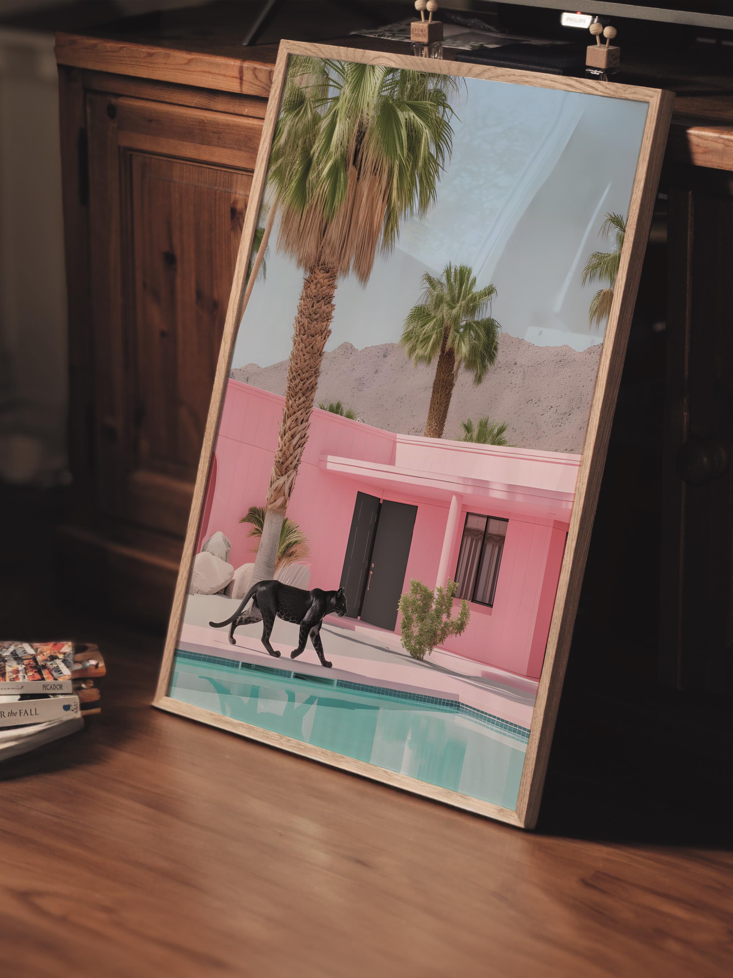 Çerçevesiz Poster Tablo, Duvar Posteri, Kağıt Poster, Pastel Sokağın Huzuru , Maximalist No:142