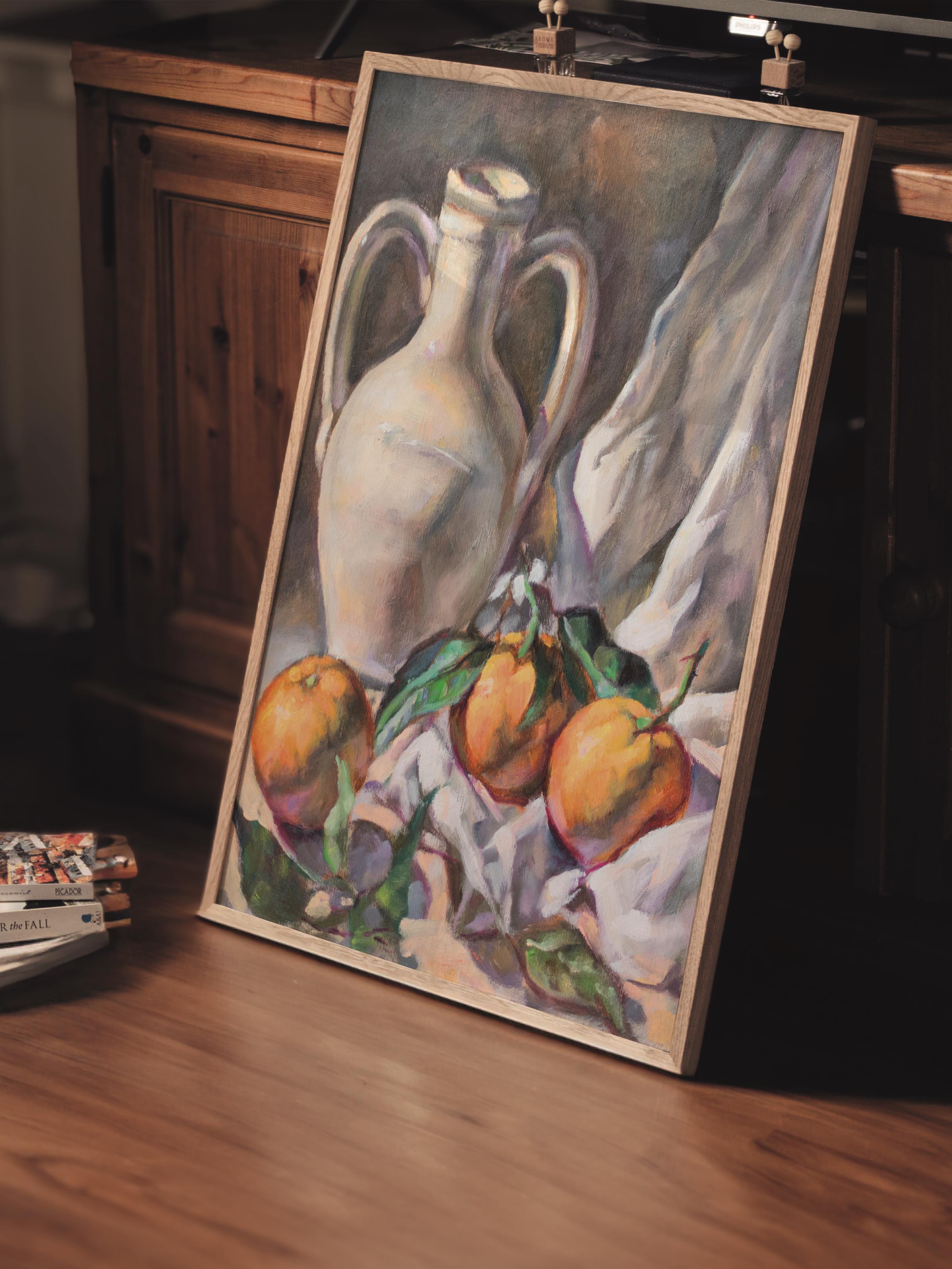 Çerçevesiz Poster Tablo, Duvar Posteri, Kağıt Poster, Zamanın İzlerinde Natürmort , Maximalist No:207