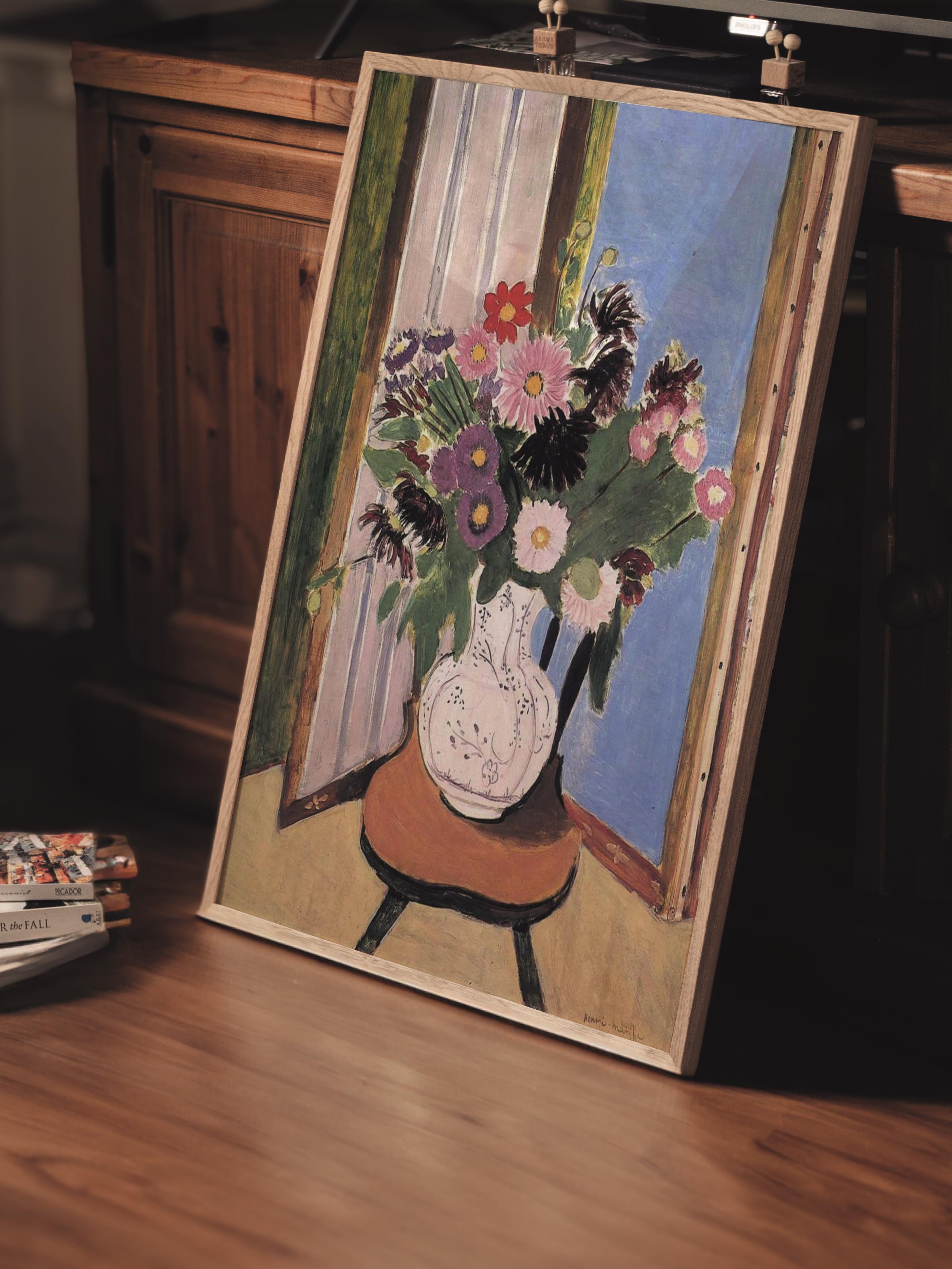 Çerçevesiz Poster Tablo, Duvar Posteri, Kağıt Poster, Vazoda Bahar , Maximalist No:285