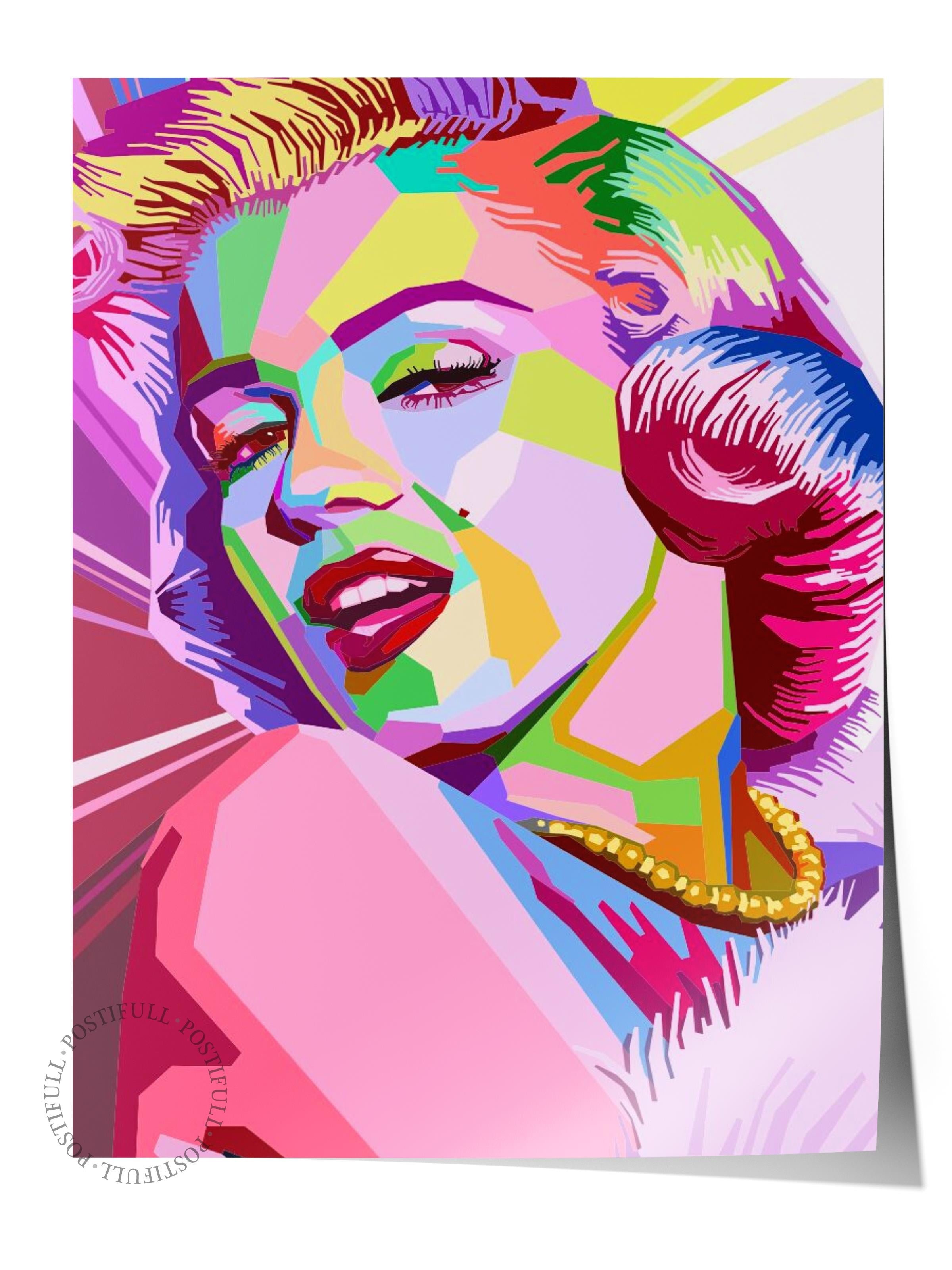 Çerçevesiz Poster Tablo, Duvar Posteri, Kağıt Poster, Pop Sanatının İfadesi , Maximalist No:101