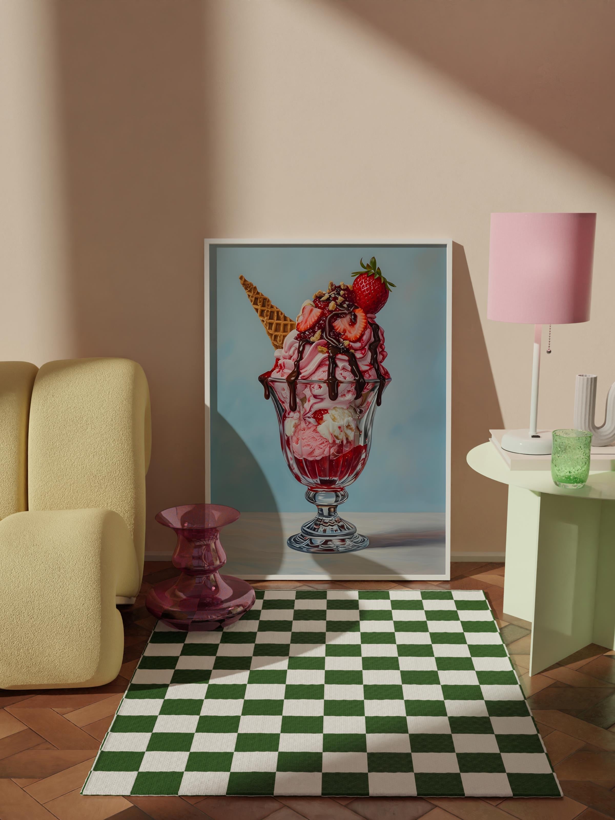 Çerçevesiz Poster Tablo, Duvar Posteri, Kağıt Poster, Sundae Sanatı , Maximalist No:167
