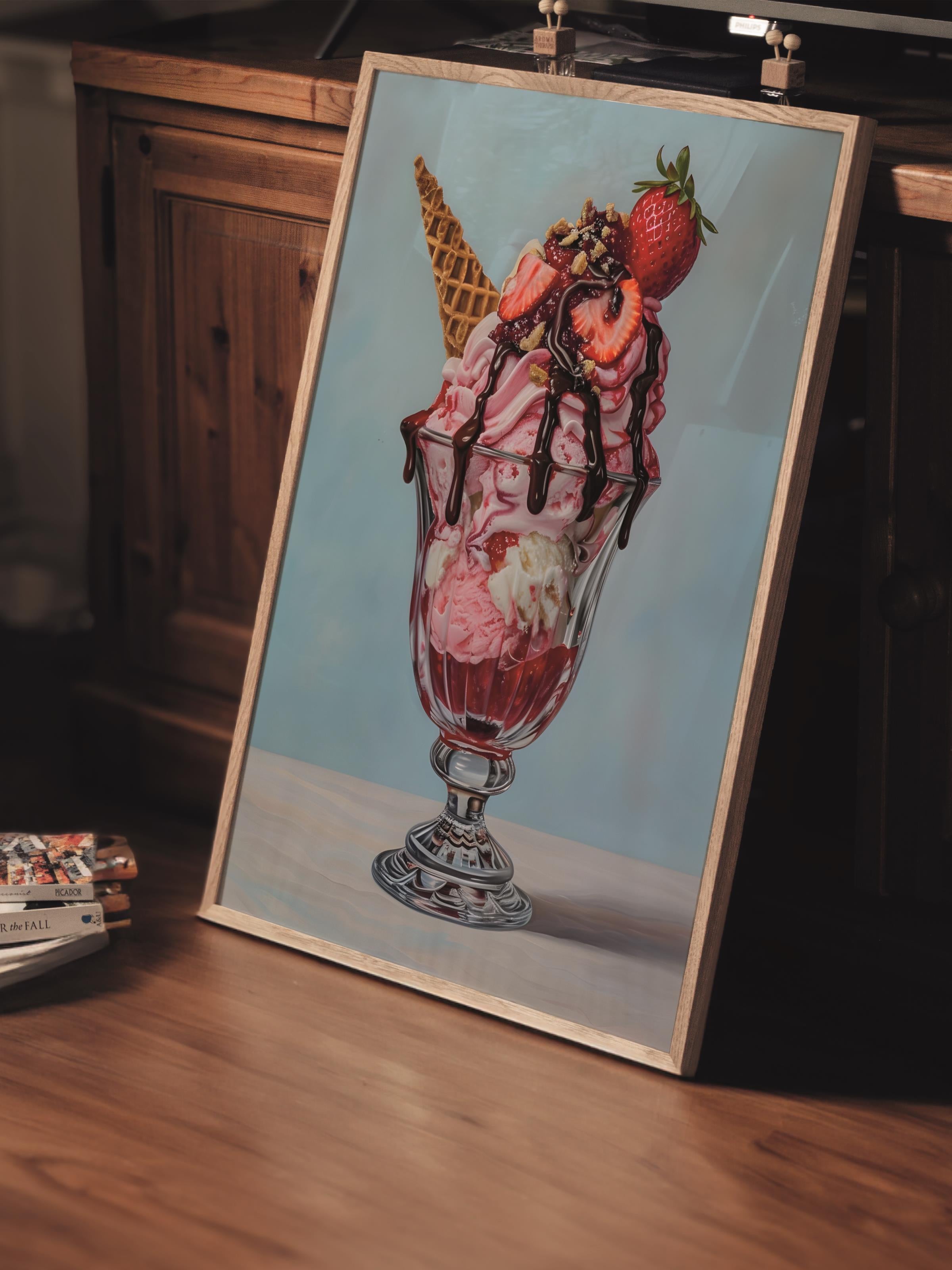 Çerçevesiz Poster Tablo, Duvar Posteri, Kağıt Poster, Sundae Sanatı , Maximalist No:167