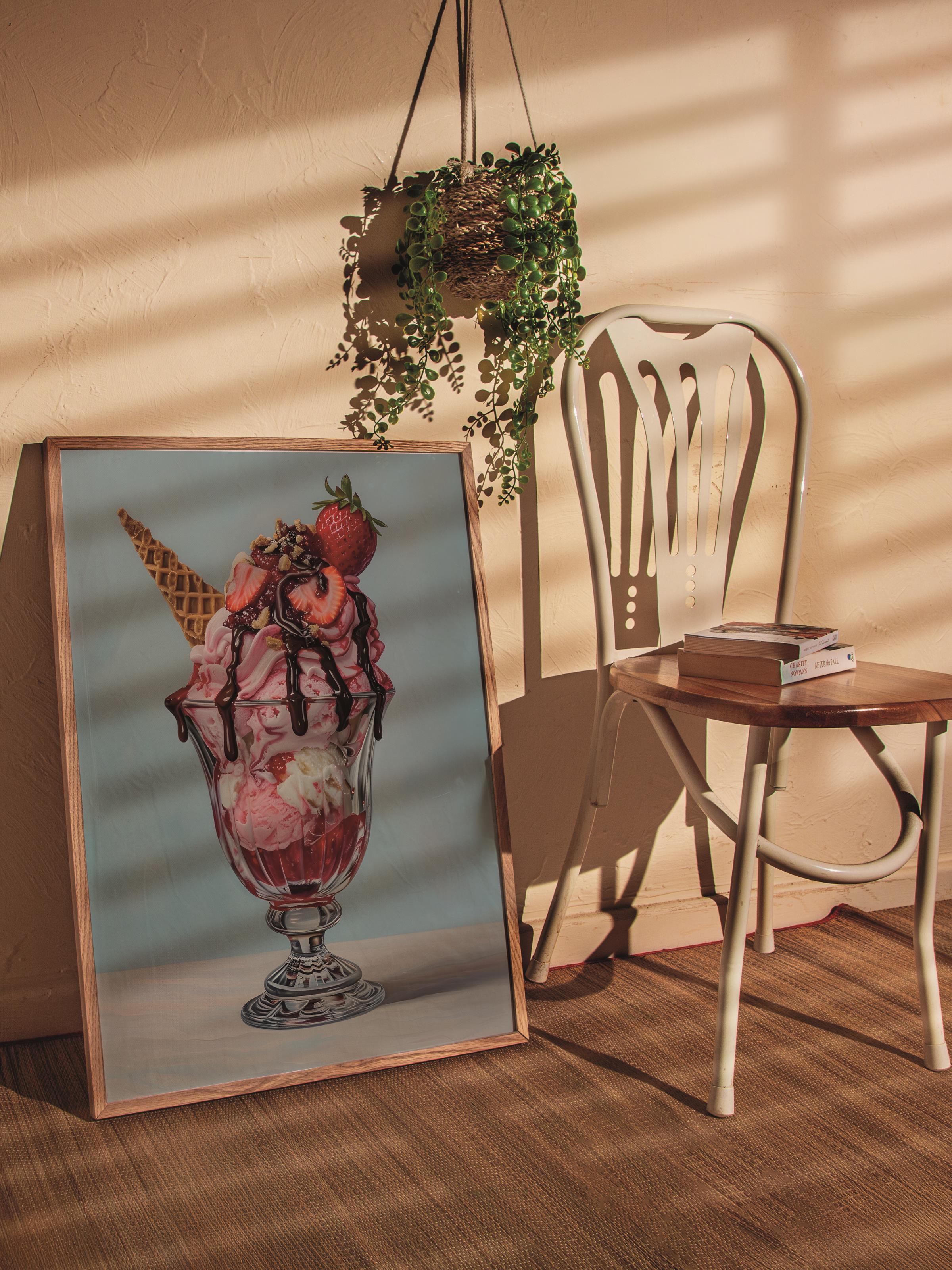 Çerçevesiz Poster Tablo, Duvar Posteri, Kağıt Poster, Sundae Sanatı , Maximalist No:167