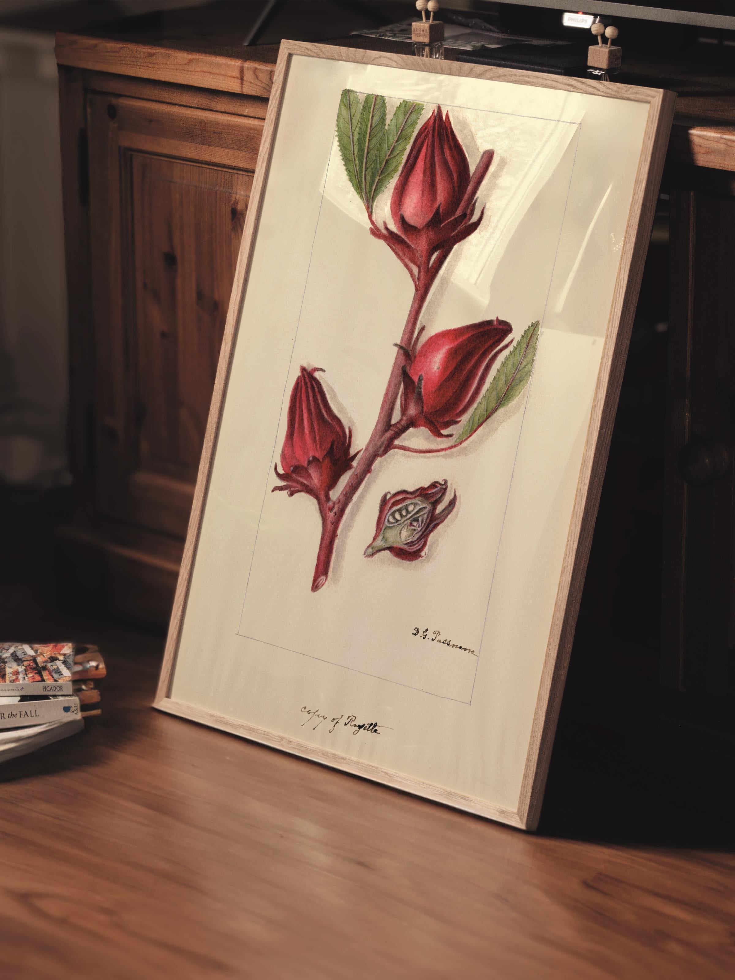 Çerçevesiz Poster Tablo, Duvar Posteri, Kağıt Poster, Kırmızı Çiçeğin Şiiri , Maximalist No:210