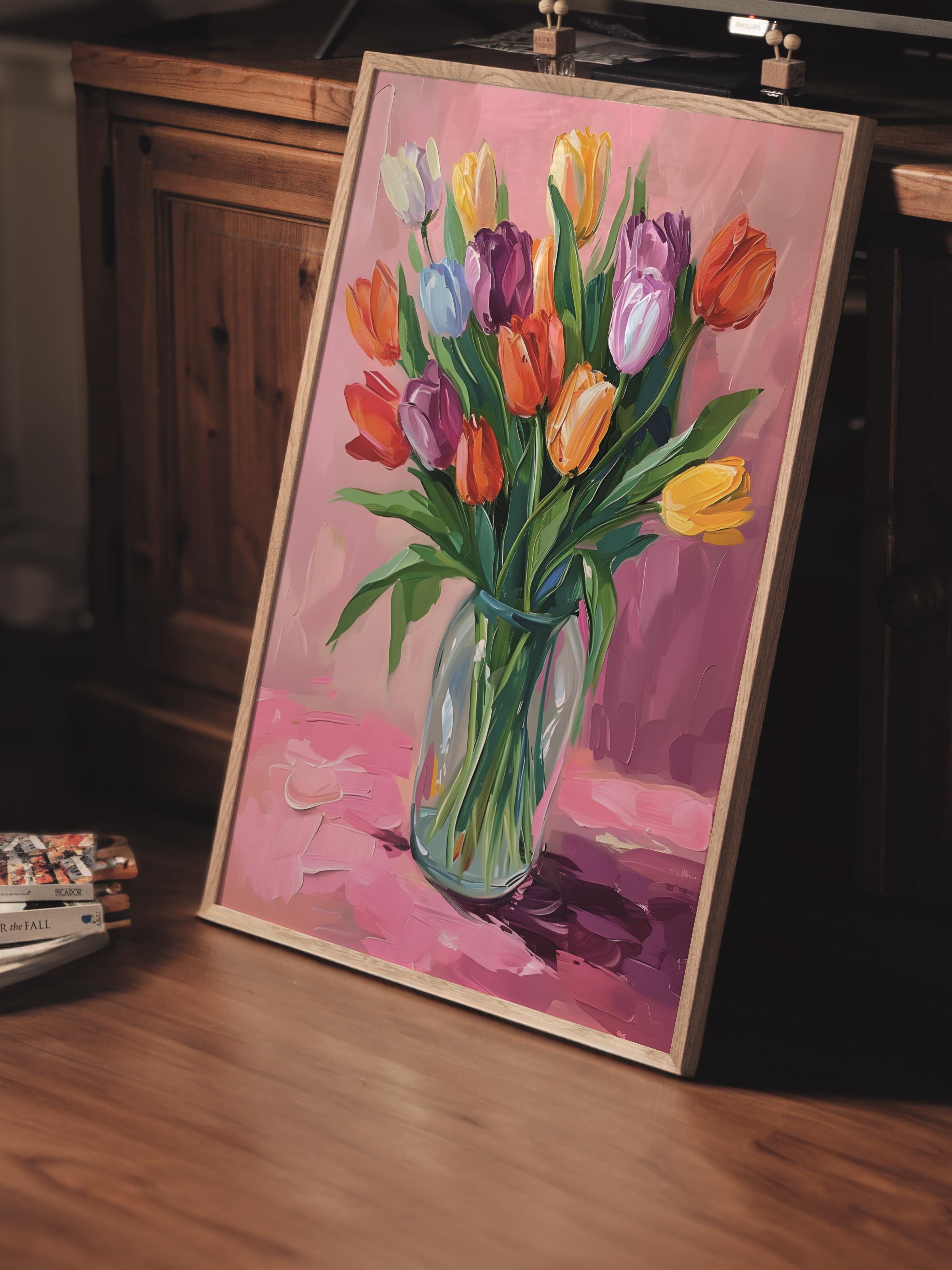 Çerçevesiz Poster Tablo, Duvar Posteri, Kağıt Poster, Baharın Renk Paleti , Maximalist No:140