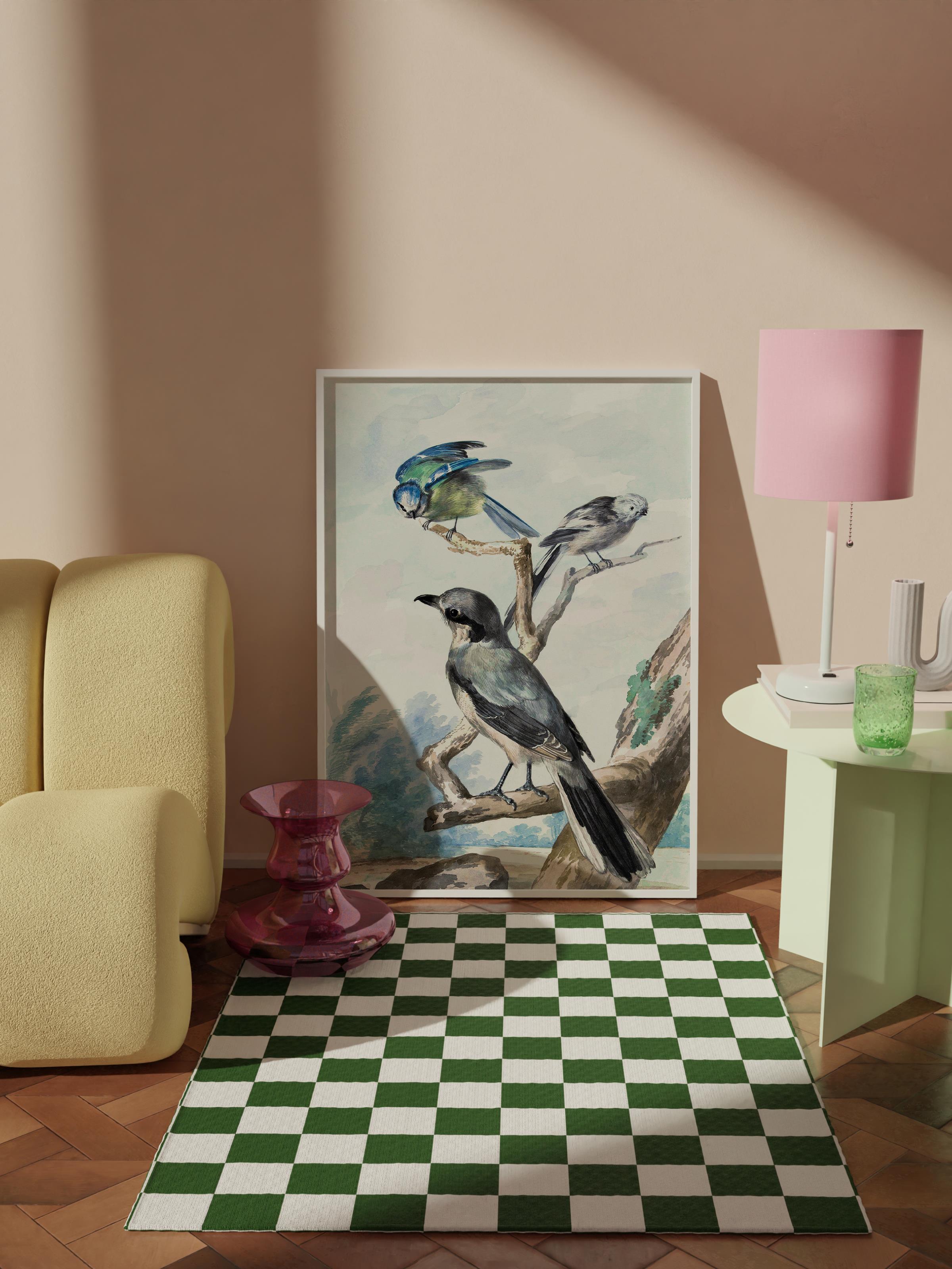 Çerçevesiz Poster Tablo, Duvar Posteri, Kağıt Poster, Kuşların Uçuşu , Maximalist No:270