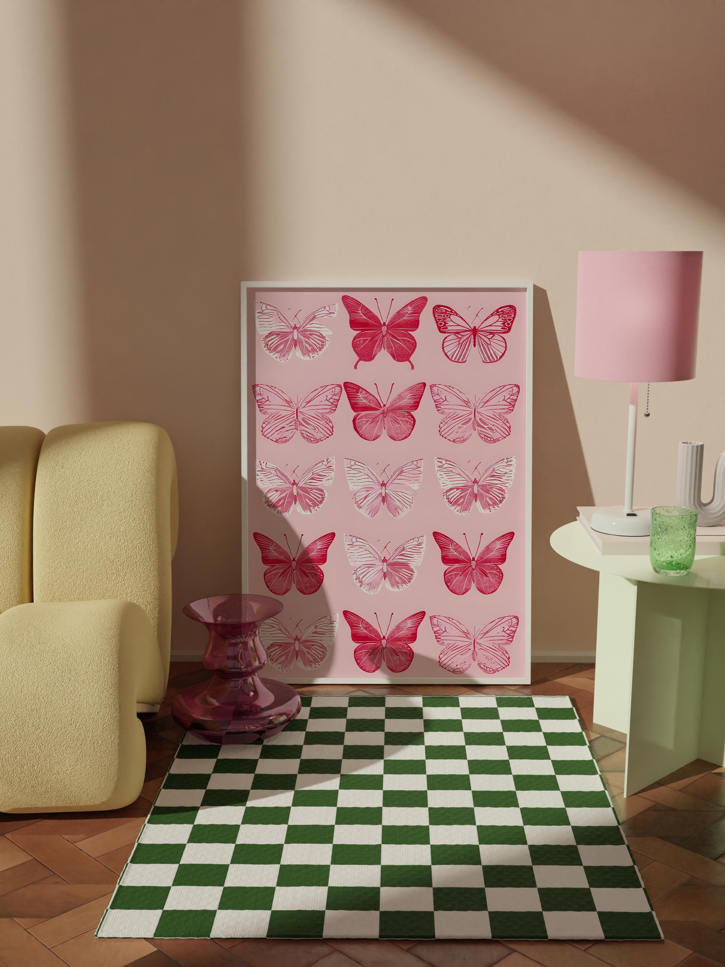 Çerçevesiz Poster Tablo, Duvar Posteri, Kağıt Poster, Kelebek Serüveni , Maximalist No:299