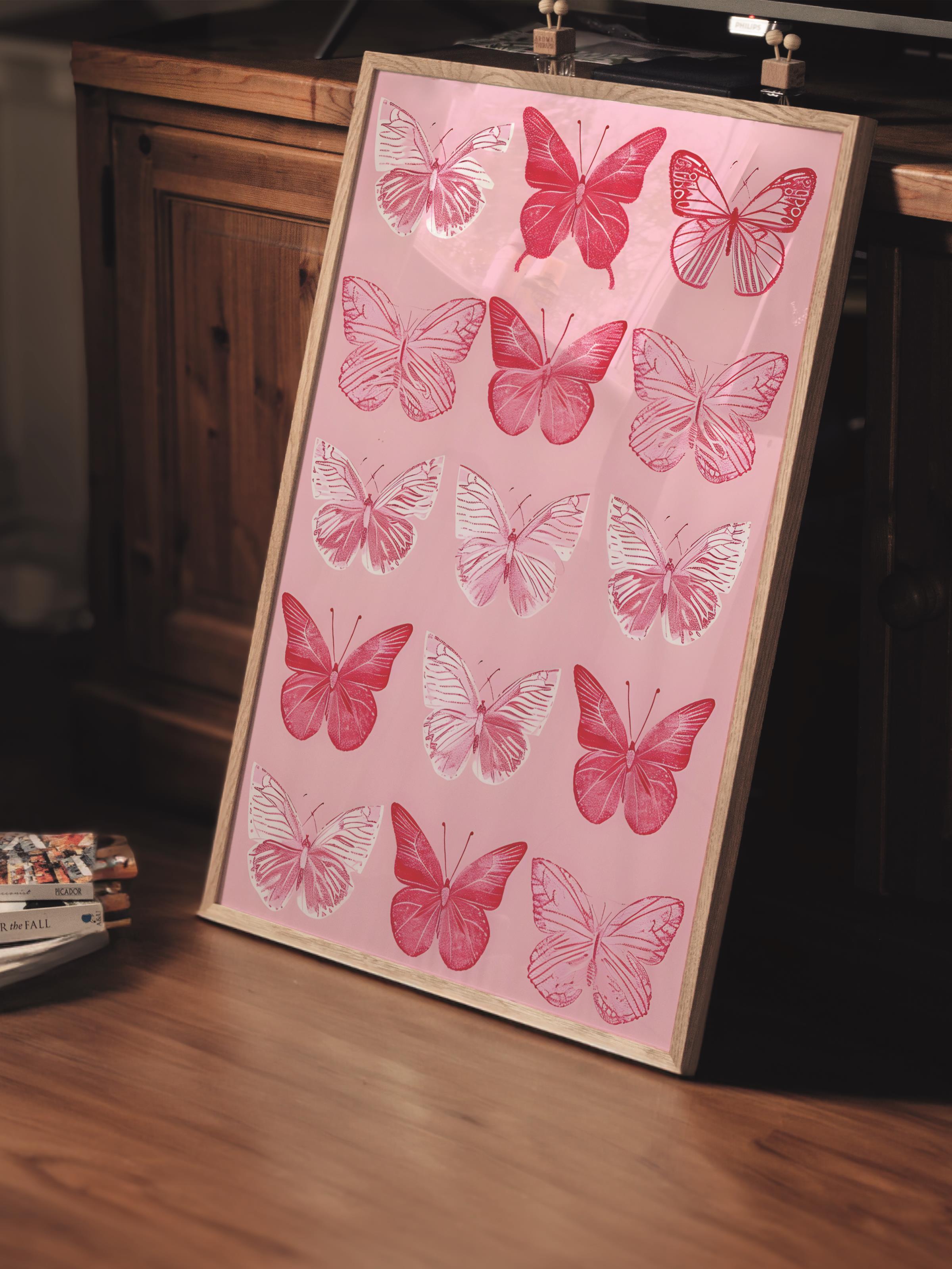Çerçevesiz Poster Tablo, Duvar Posteri, Kağıt Poster, Kelebek Serüveni , Maximalist No:299