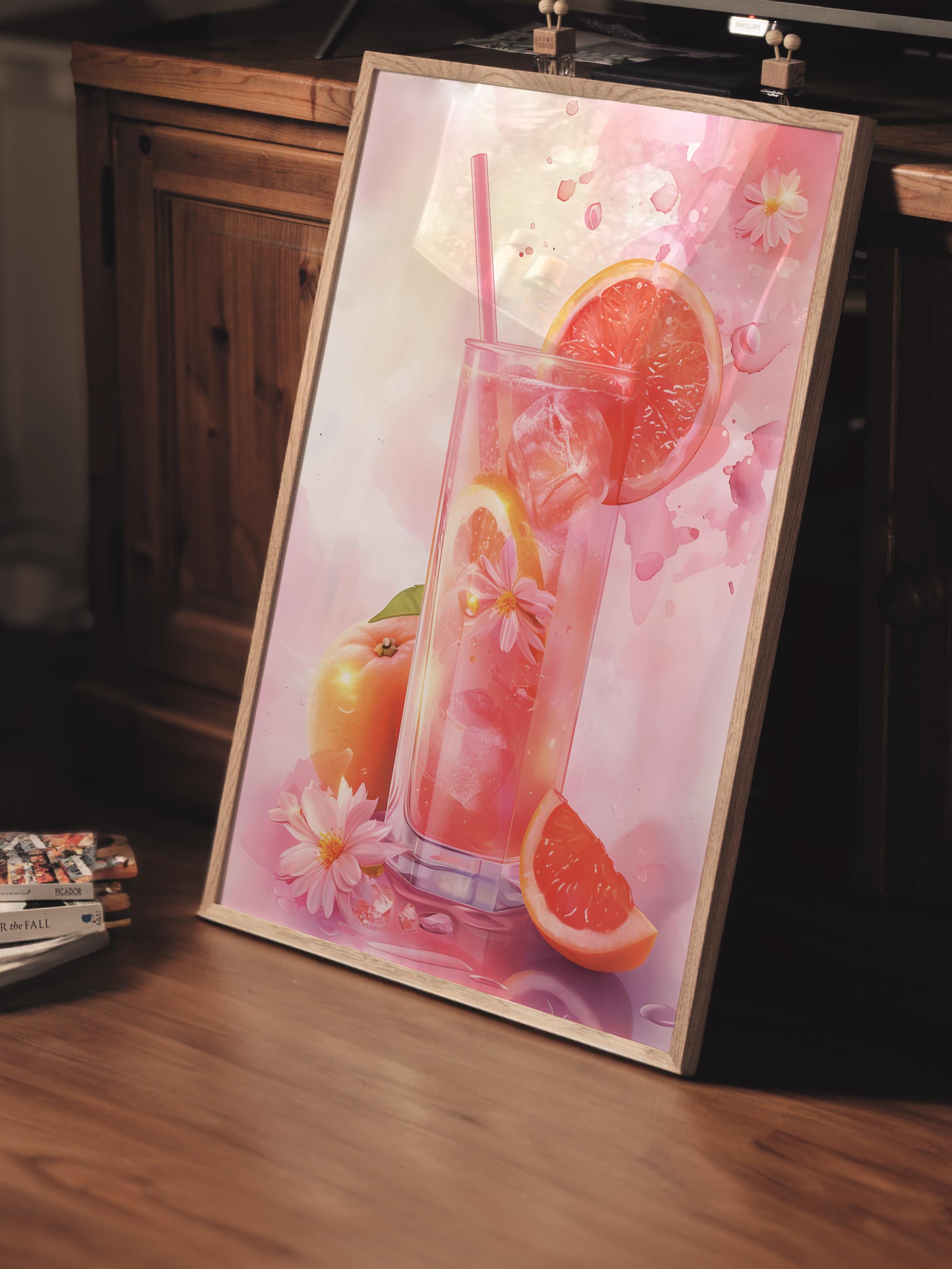 Çerçevesiz Poster Tablo, Duvar Posteri, Kağıt Poster, Yazın Serinleten Dokunuşu , Maximalist No:155