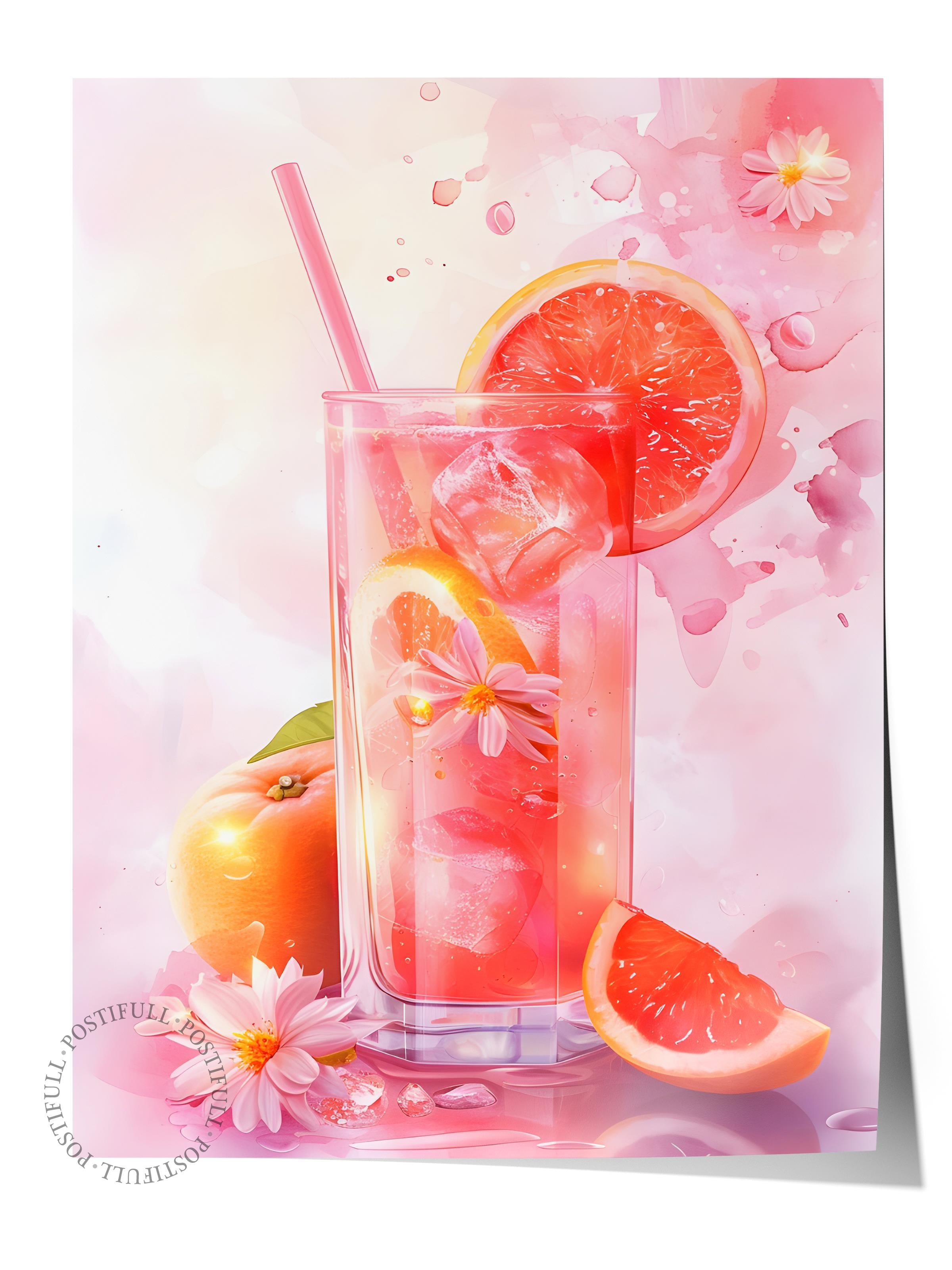 Çerçevesiz Poster Tablo, Duvar Posteri, Kağıt Poster, Yazın Serinleten Dokunuşu , Maximalist No:155
