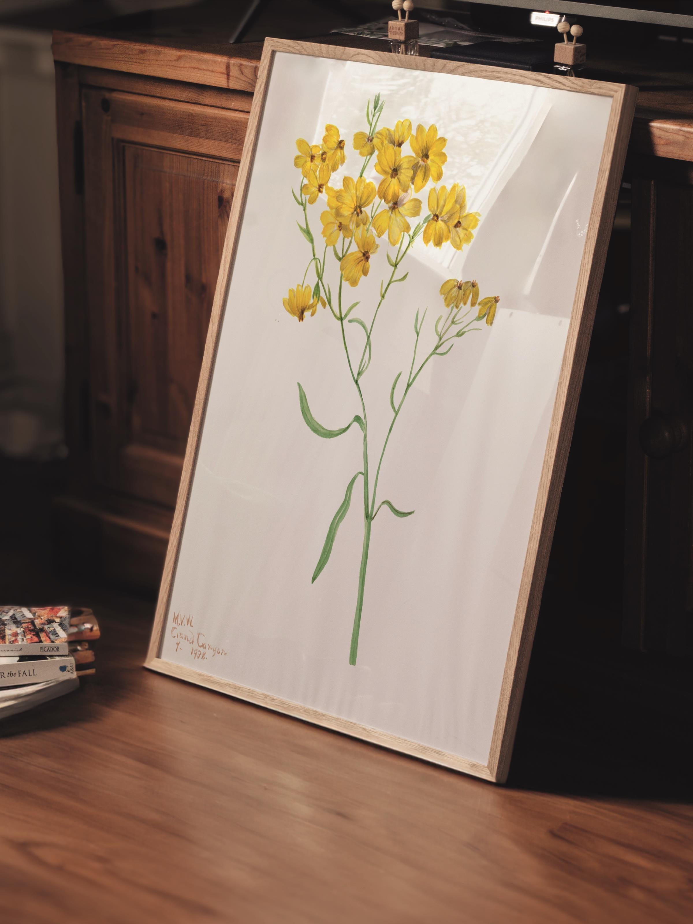 Çerçevesiz Poster Tablo, Duvar Posteri, Kağıt Poster, Sarı Canlılık , Maximalist No:256