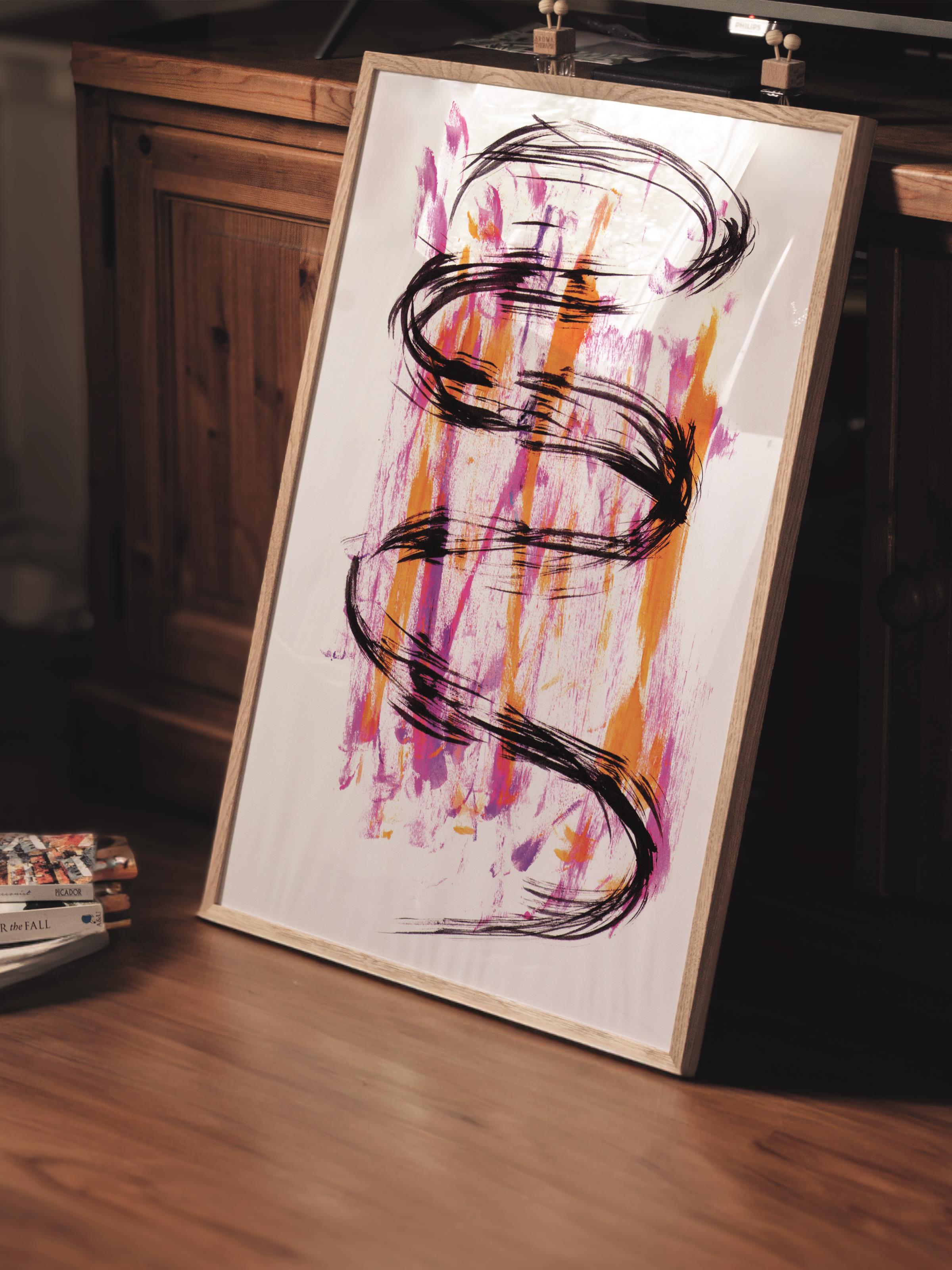 Çerçevesiz Poster Tablo, Duvar Posteri, Kağıt Poster, Sanatsal Sarmal , Maximalist No:202