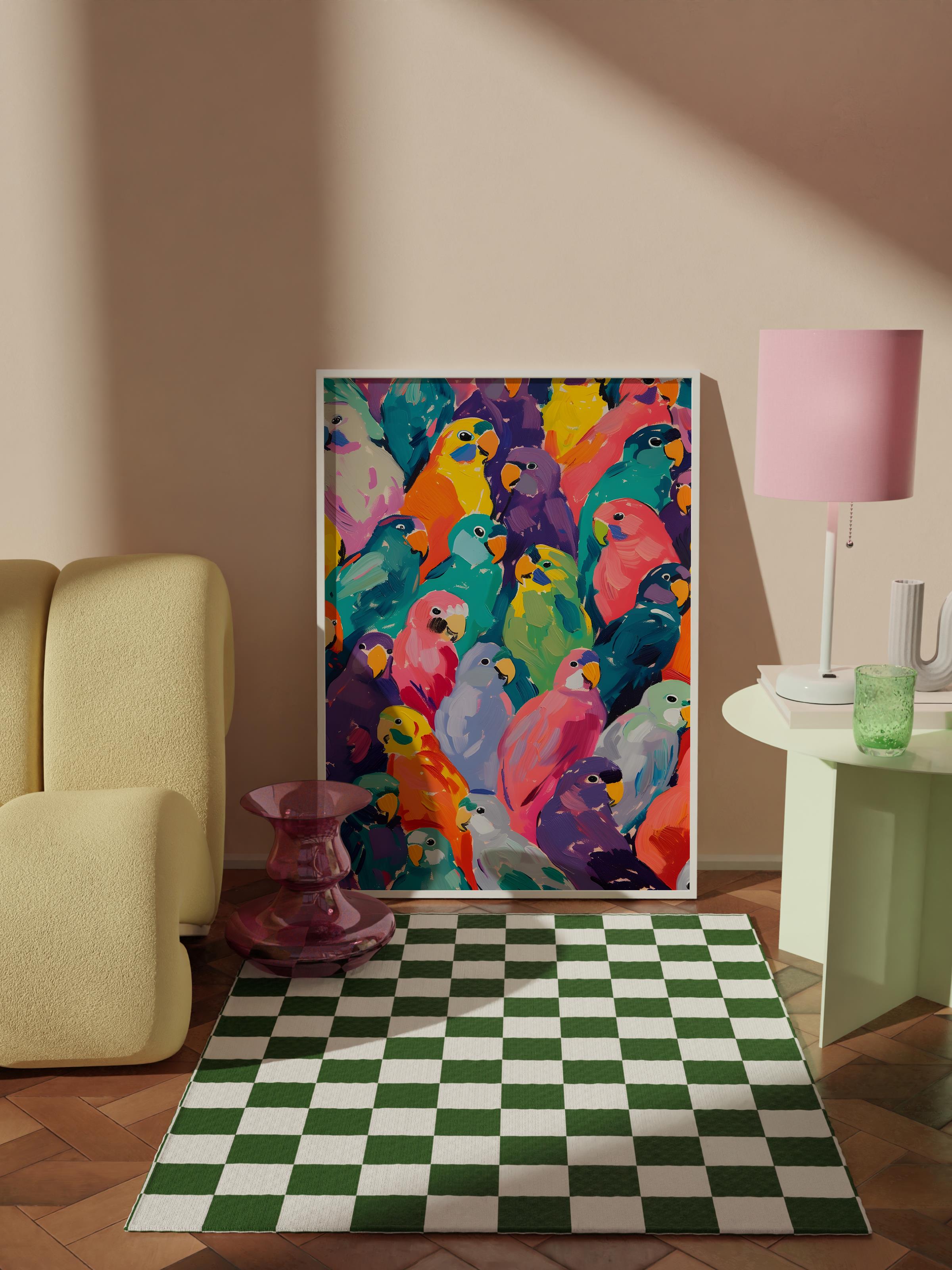 Çerçevesiz Poster Tablo, Duvar Posteri, Kağıt Poster, Akvaryum Fantezisi , Maximalist No:137