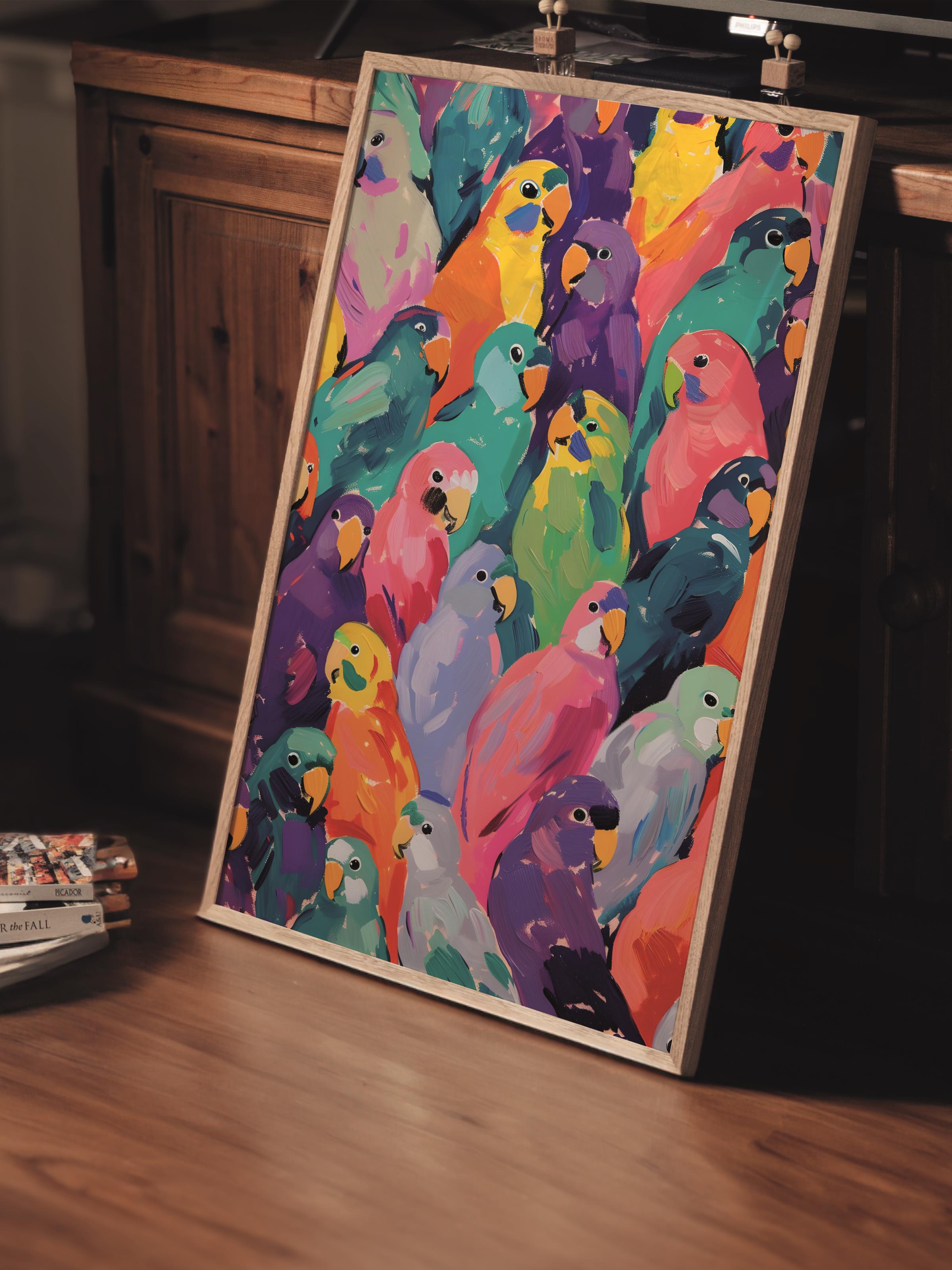 Çerçevesiz Poster Tablo, Duvar Posteri, Kağıt Poster, Akvaryum Fantezisi , Maximalist No:137