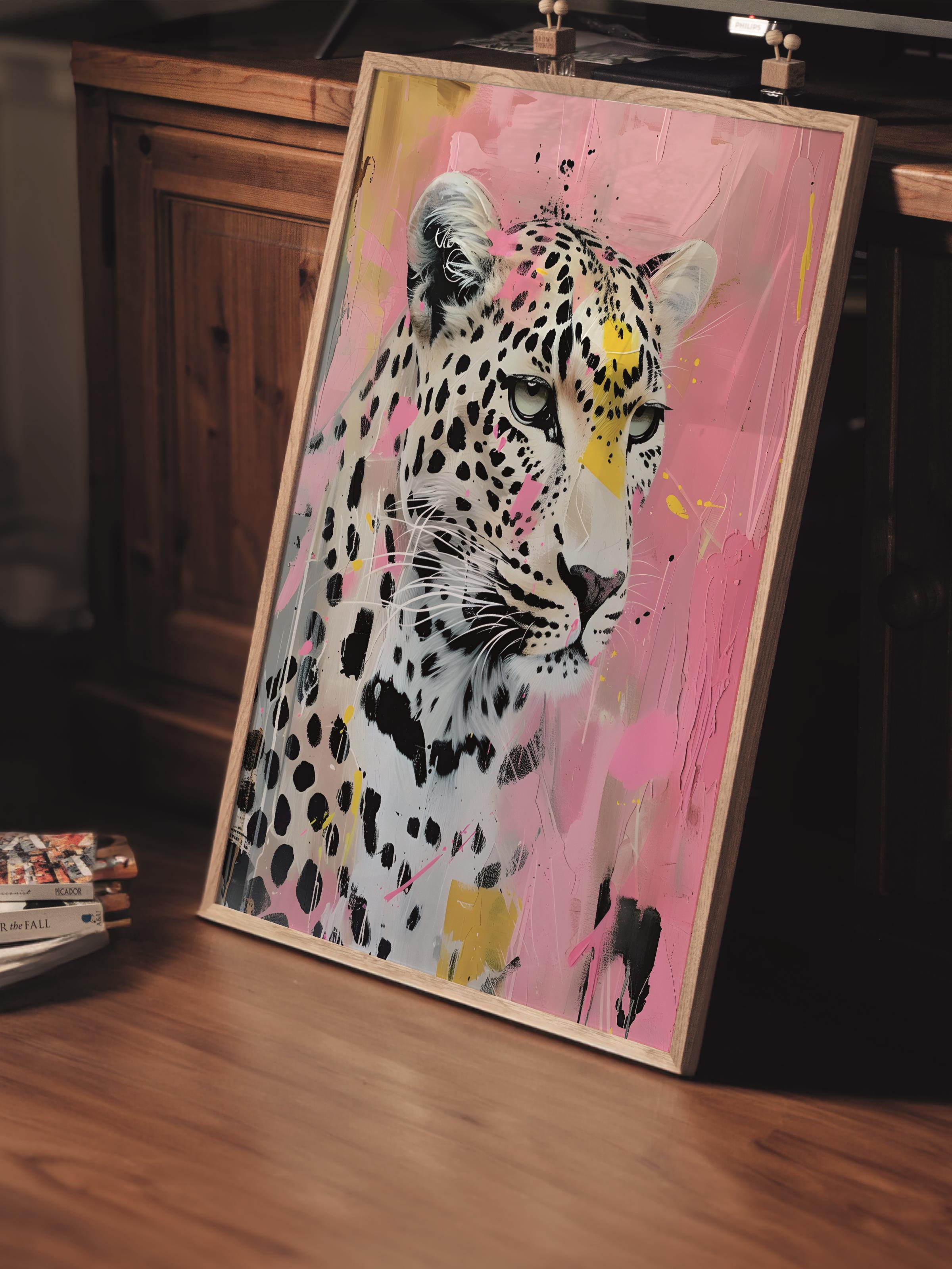 Çerçevesiz Poster Tablo, Duvar Posteri, Kağıt Poster, Vahşi Pembe , Maximalist No:144