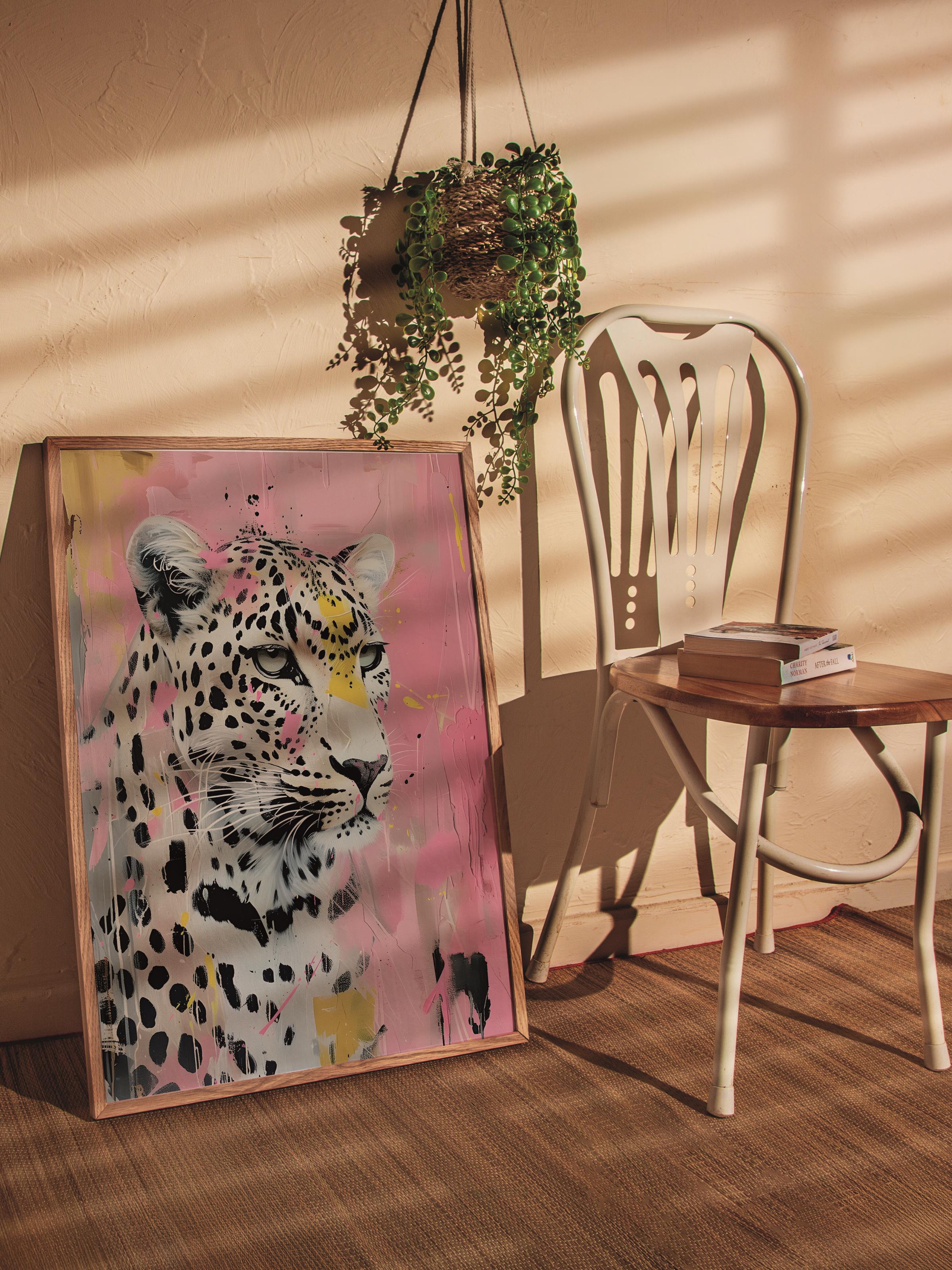 Çerçevesiz Poster Tablo, Duvar Posteri, Kağıt Poster, Vahşi Pembe , Maximalist No:144