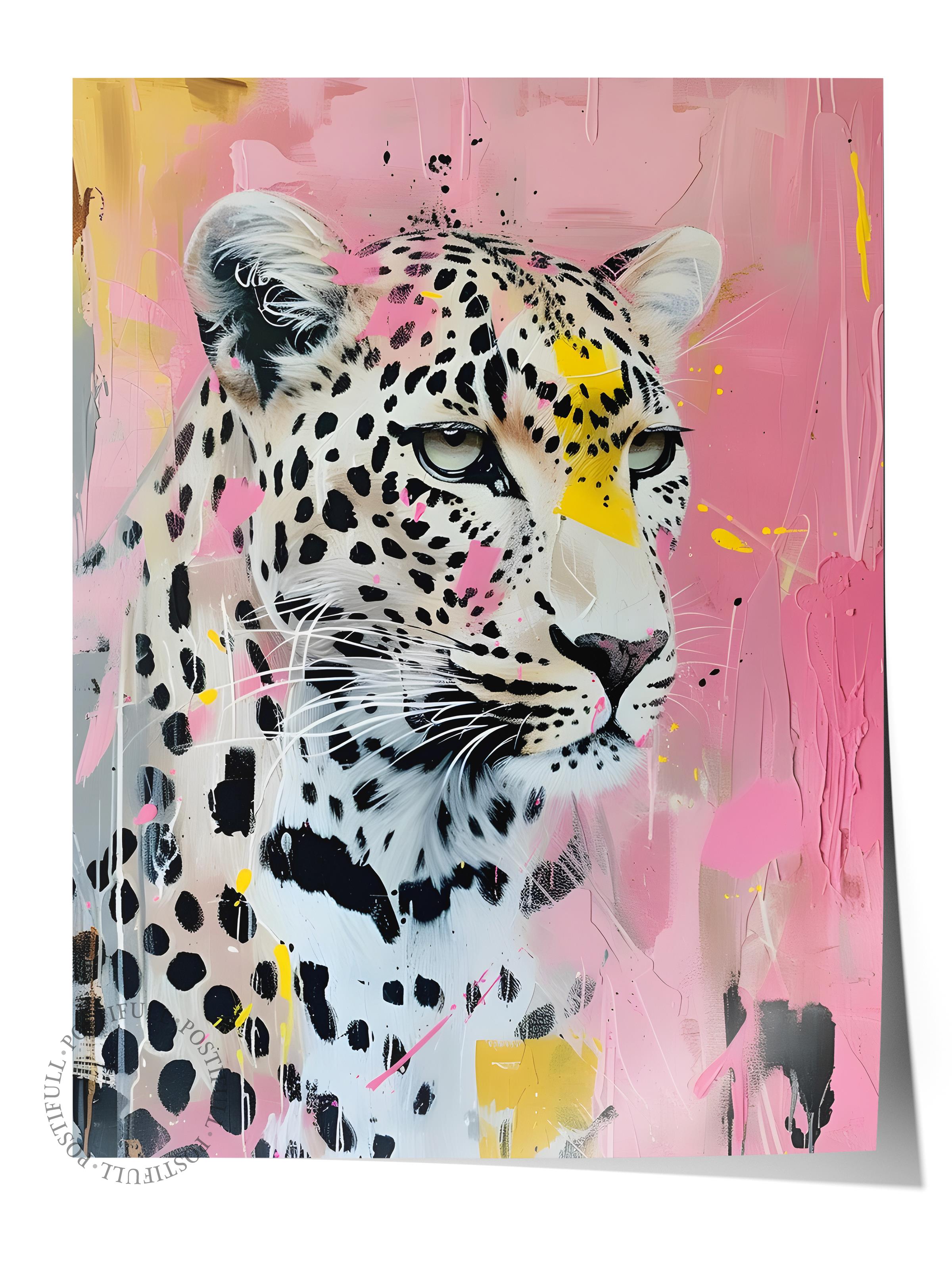 Çerçevesiz Poster Tablo, Duvar Posteri, Kağıt Poster, Vahşi Pembe , Maximalist No:144
