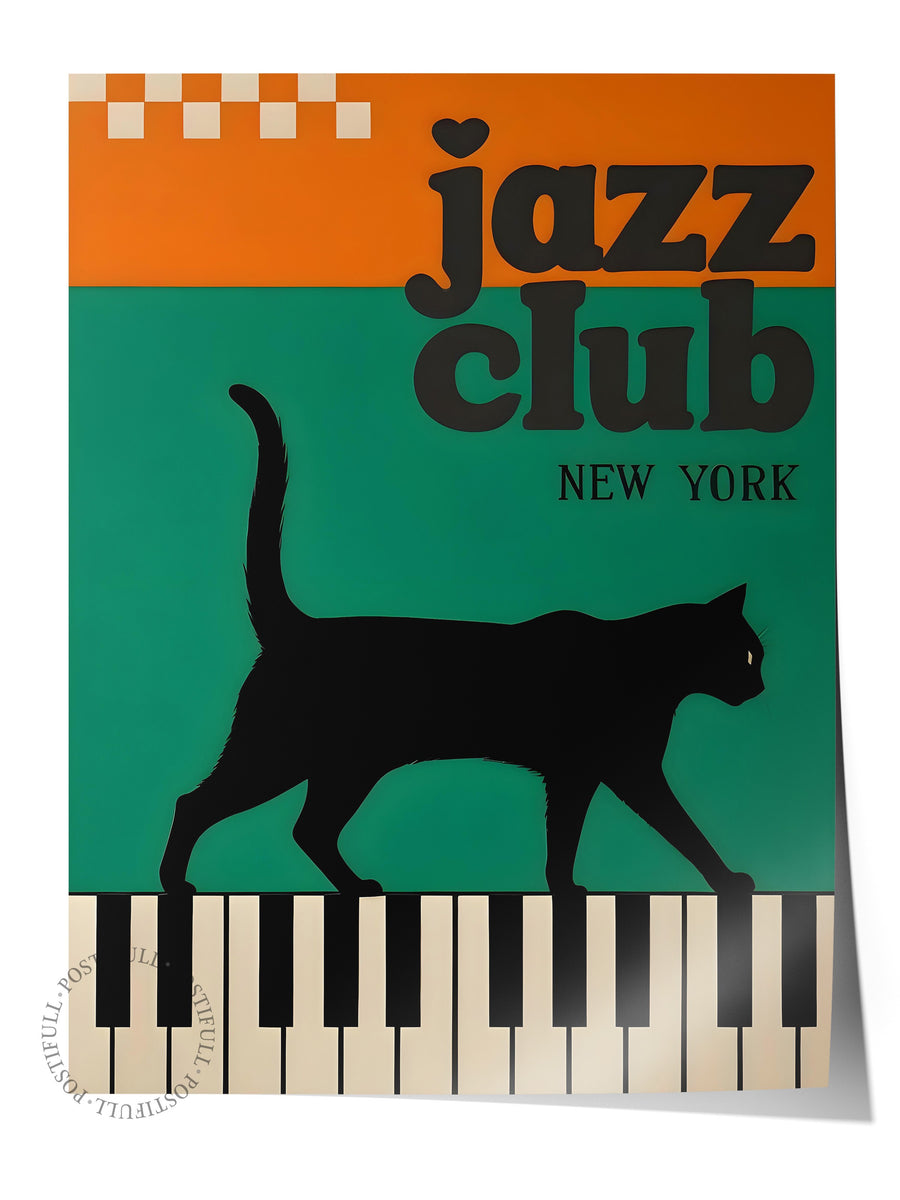jazz club Comfort Serisi Çerçevesiz Poster