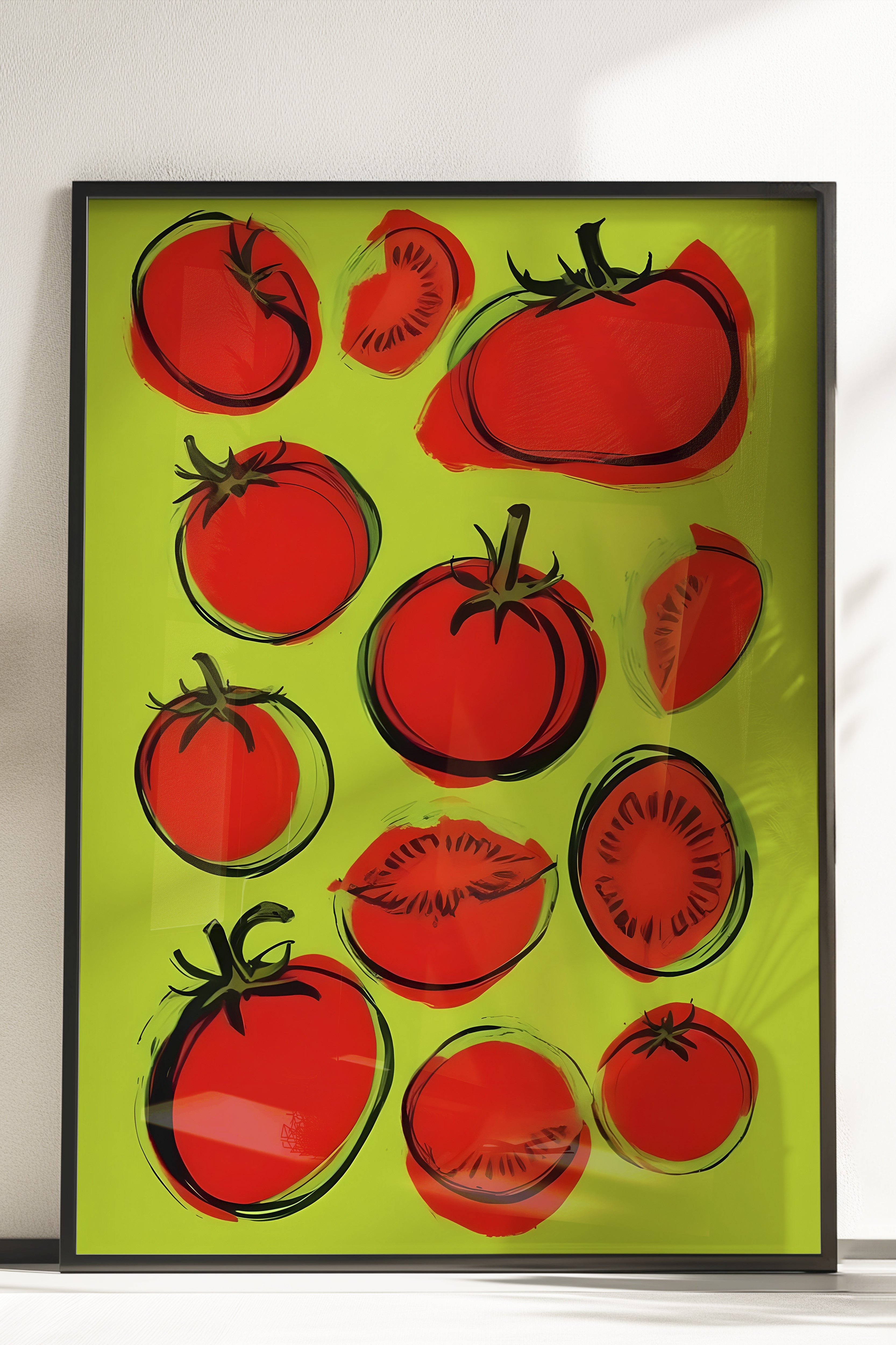 Çerçevesiz Poster, Tomatoes, Comfort Serisi Mutfak Duvar Posteri, NO:109099