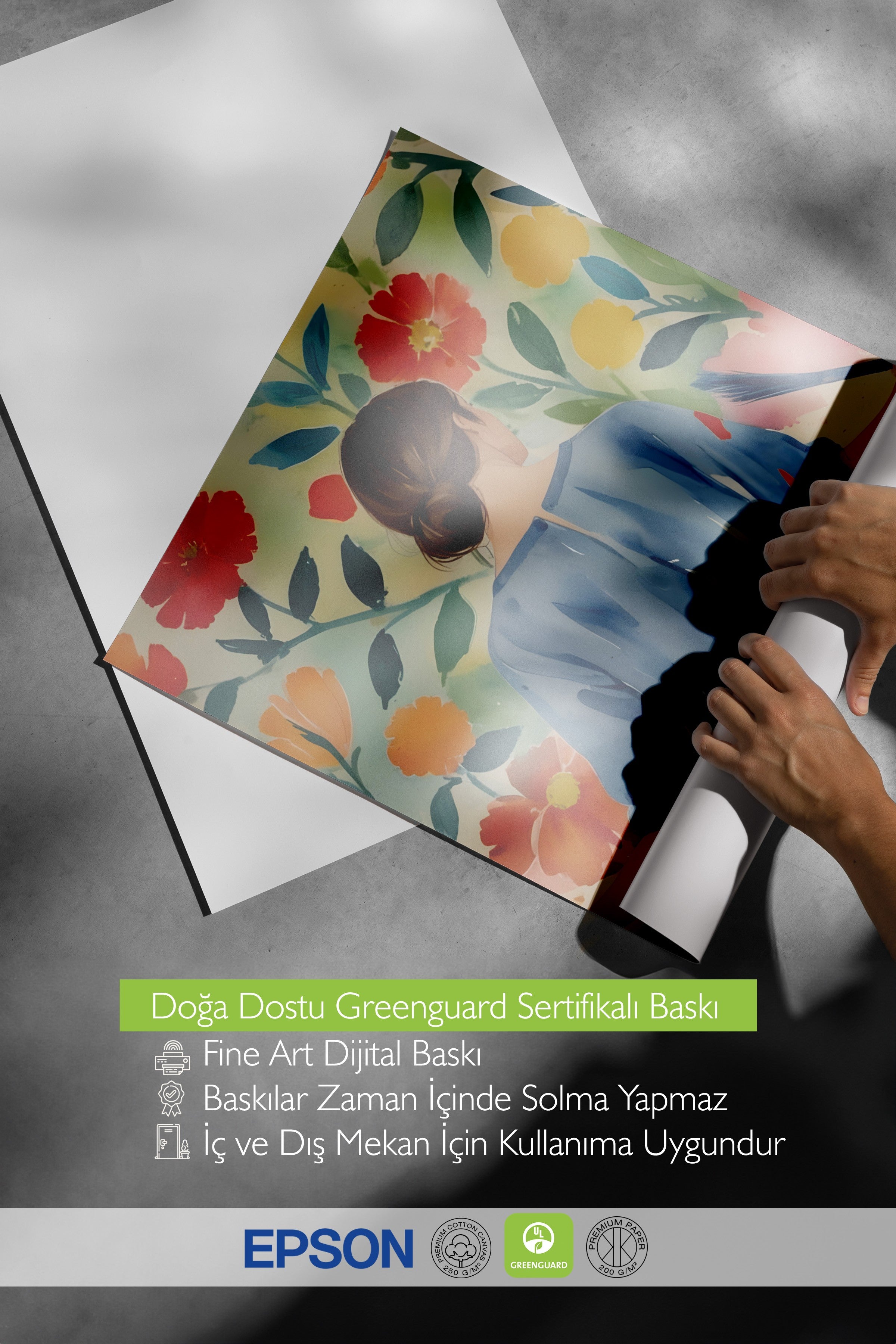 Çerçevesiz Poster, Trendy Woman, Comfort Serisi Mutfak Duvar Posteri, NO:108961