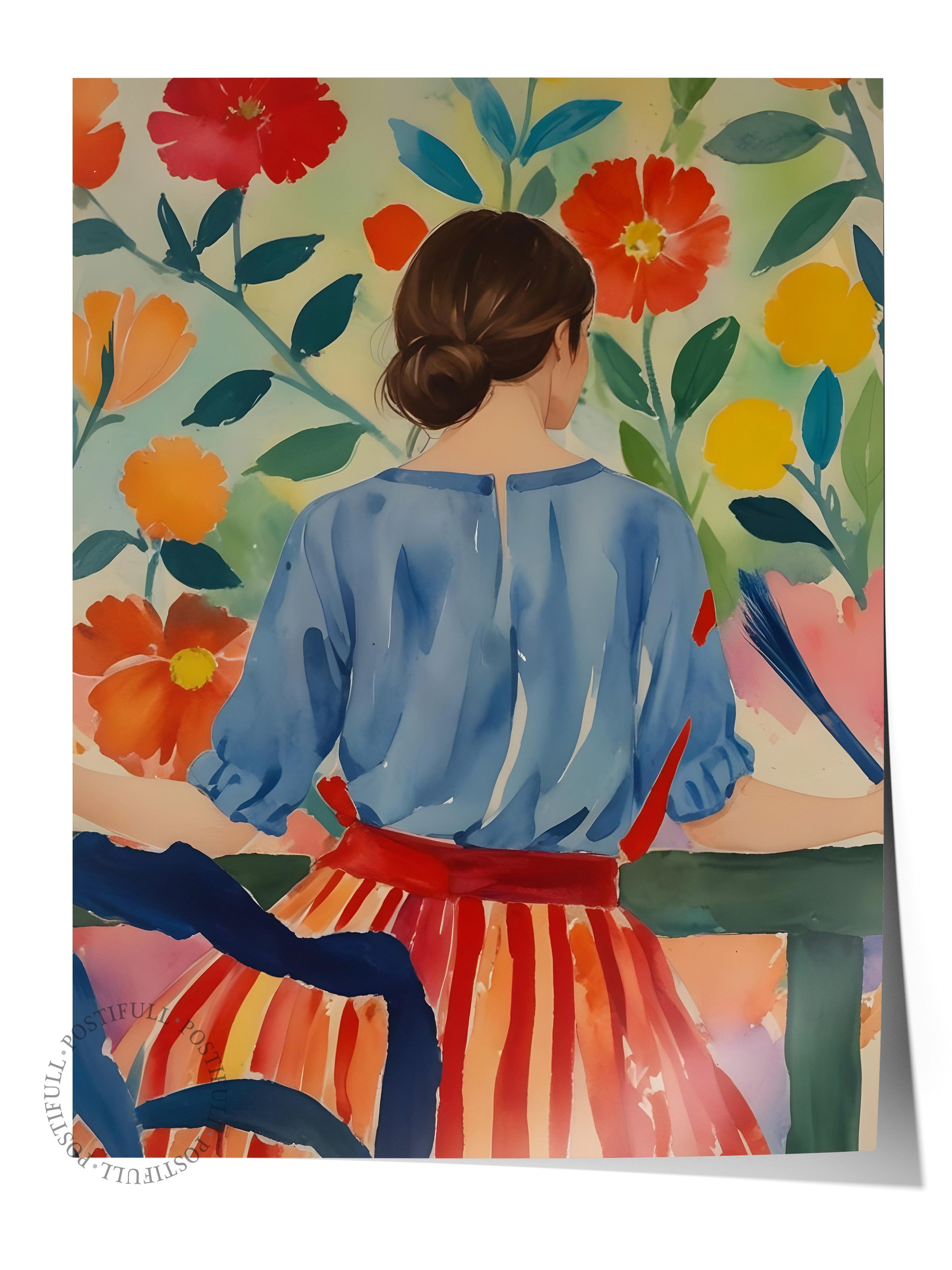 Çerçevesiz Poster, Trendy Woman, Comfort Serisi Mutfak Duvar Posteri, NO:108961