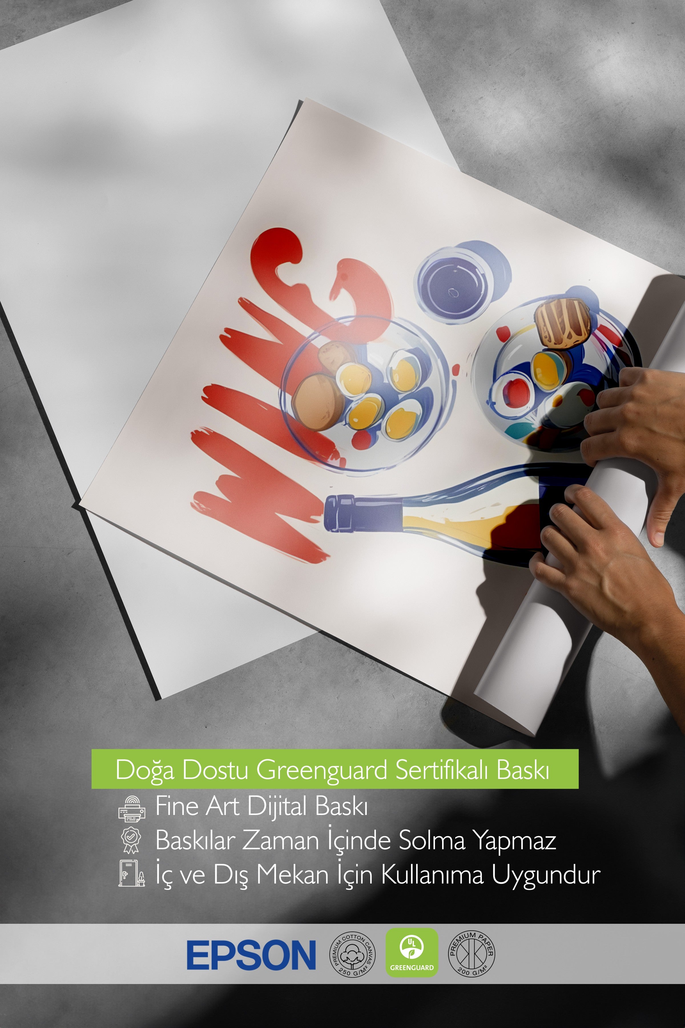 Çerçevesiz Poster, Wine Club, Comfort Serisi Mutfak Duvar Posteri, NO:109073