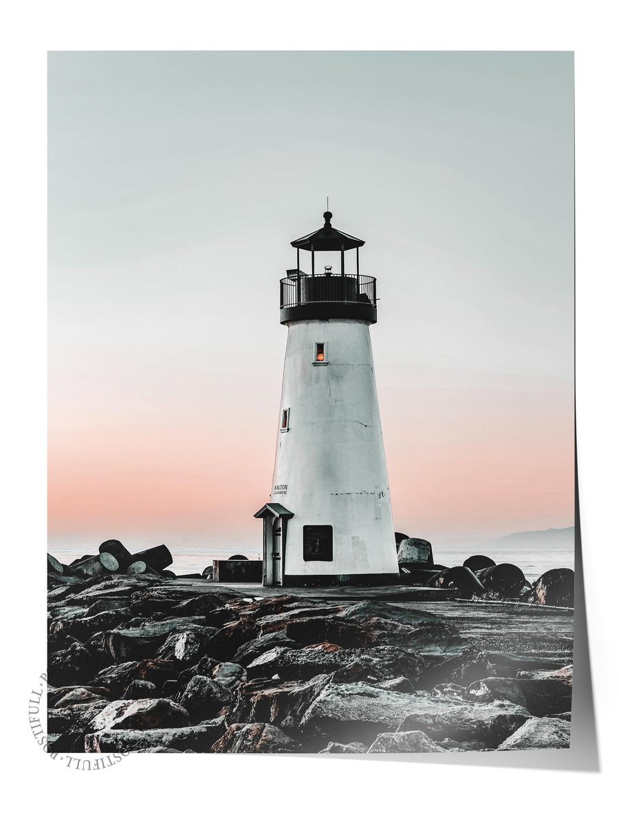 Deniz Feneri Manzarası Fotoğraf Çerçevesiz Poster