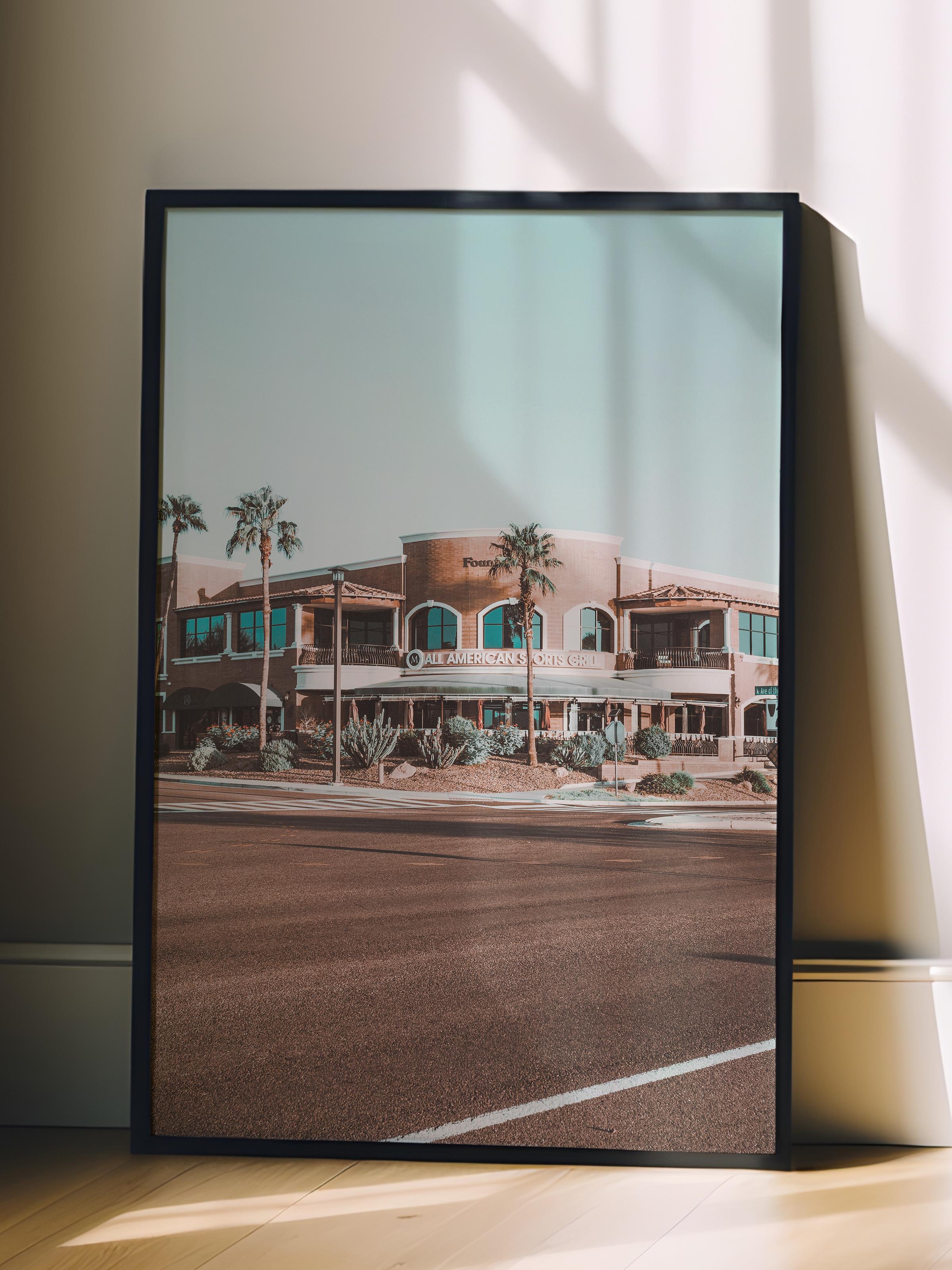 Çerçevesiz Poster, Yaz Temalı Tablo NO:209, Sahil Evi Fotoğrafı, Beyaz Poster, Dikey