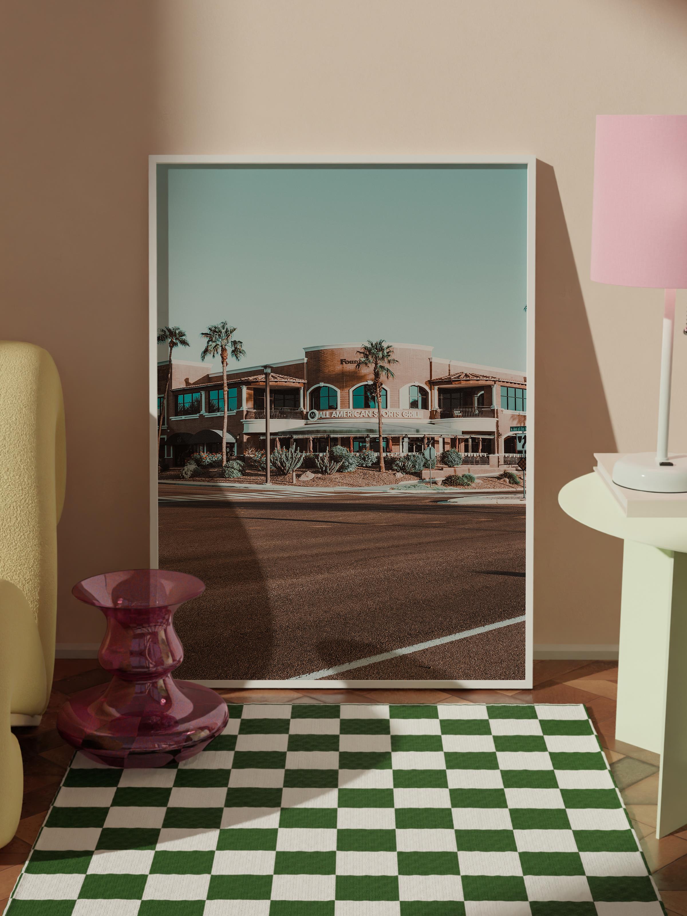 Çerçevesiz Poster, Yaz Temalı Tablo NO:209, Sahil Evi Fotoğrafı, Beyaz Poster, Dikey