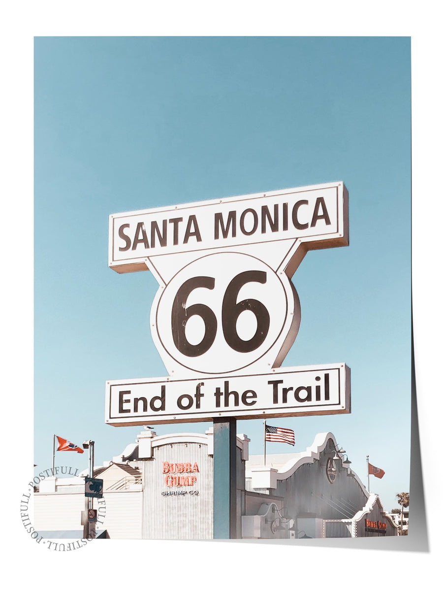 Santa Monica 66 End of the Trail Fotoğraf Çerçevesiz Poster