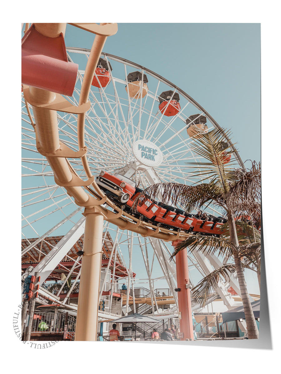 Lunapark Eğlence Fotoğraf Çerçevesiz Poster