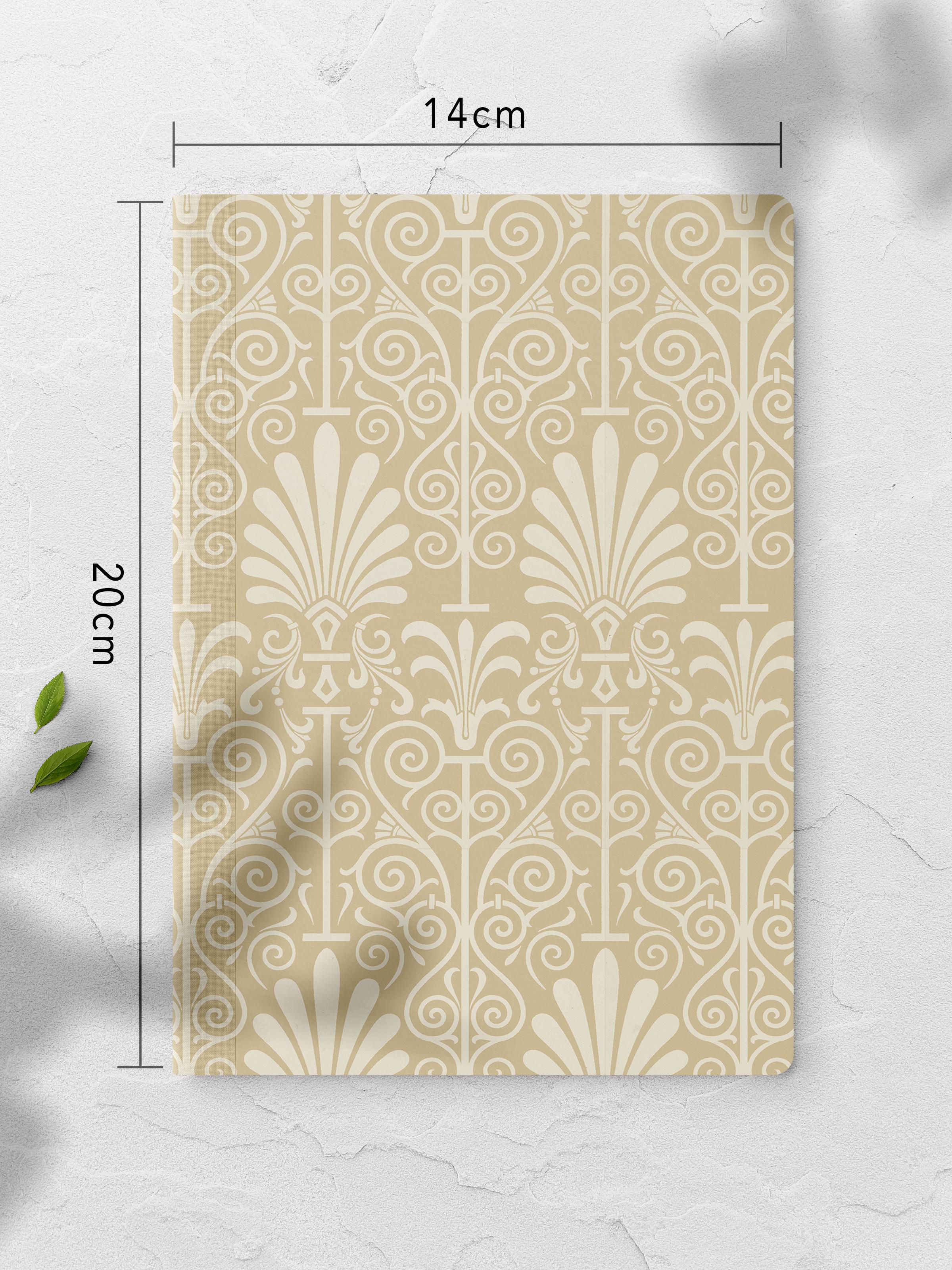 Çizgisiz Defter, Boho Desenli Notebook, Not Defteri, Akıl ve Anı Defteri, 64 Sayfa, 14*21cm