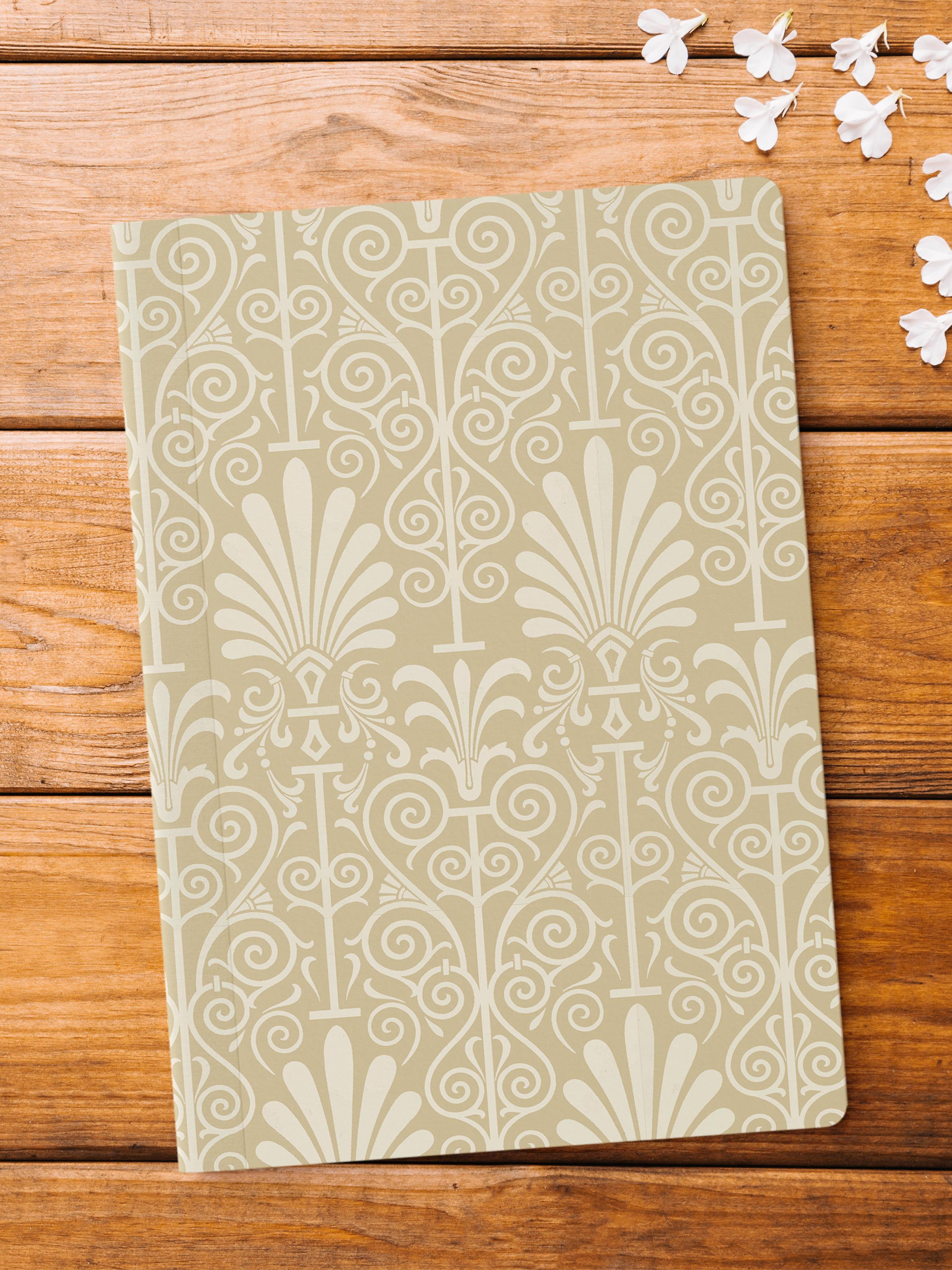 Çizgisiz Defter, Boho Desenli Notebook, Not Defteri, Akıl ve Anı Defteri, 64 Sayfa, 14*21cm