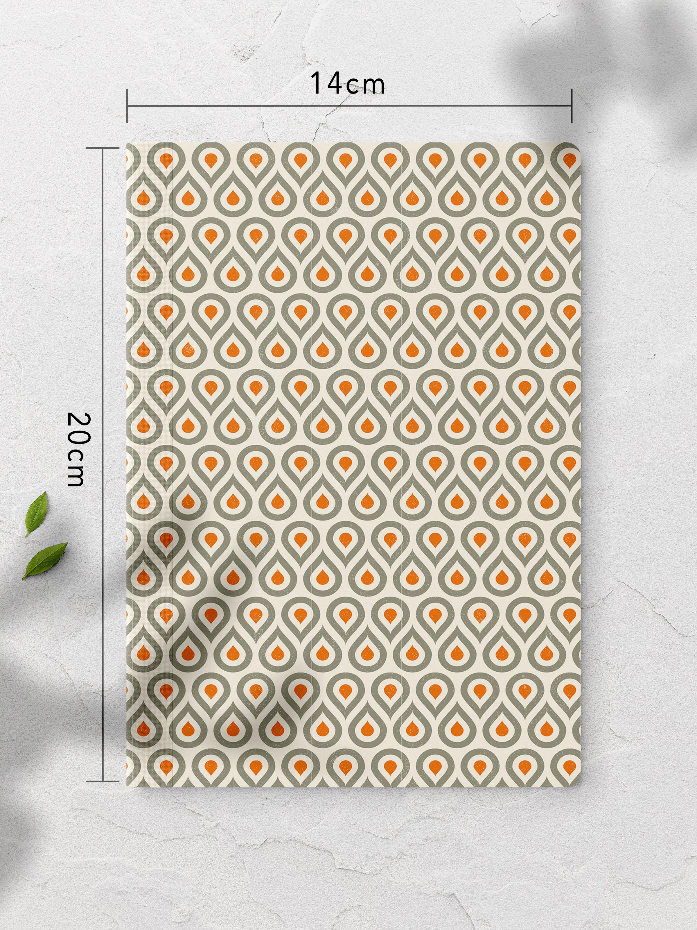 Çizgisiz Defter, Geometrik Desenli Notebook, Not Defteri, Akıl ve Anı Defteri, 64 Sayfa, 14*21cm