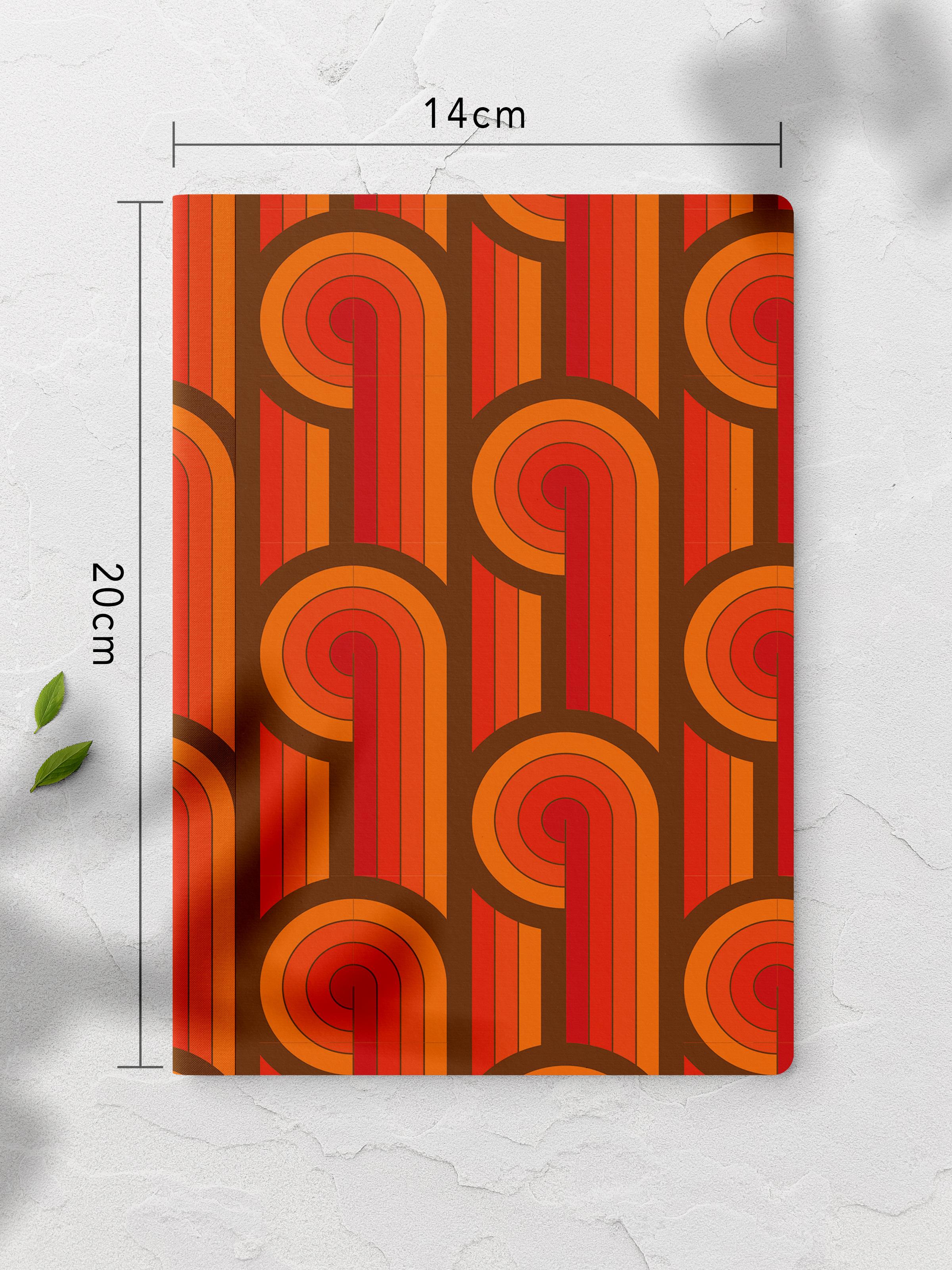 Çizgisiz Defter, Geometrik Desenli Notebook, Not Defteri, Akıl ve Anı Defteri, 64 Sayfa, 14*21cm