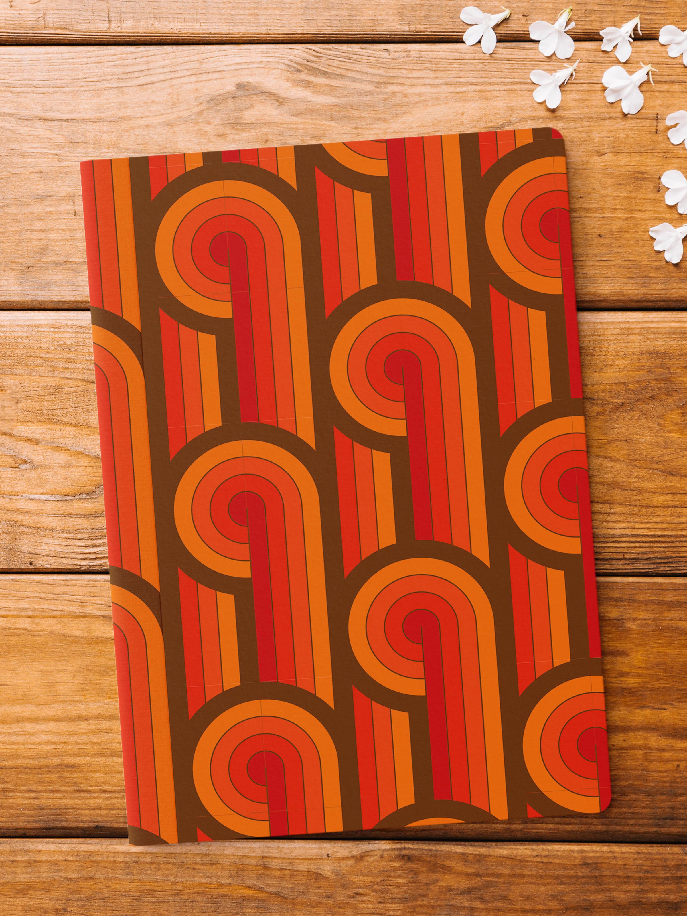 Çizgisiz Defter, Geometrik Desenli Notebook, Not Defteri, Akıl ve Anı Defteri, 64 Sayfa, 14*21cm